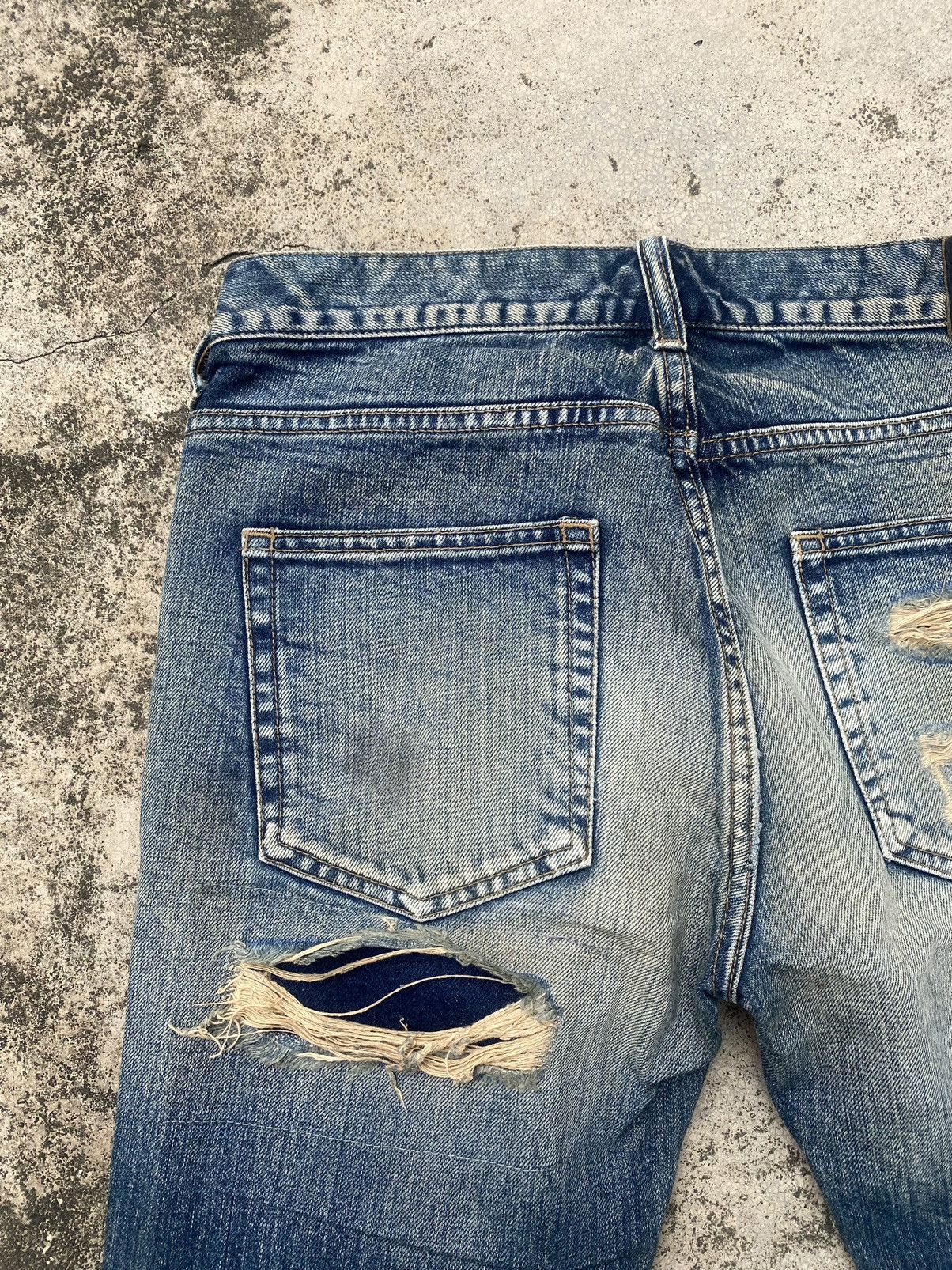 JACKROSE × Japanese Brand Flare Jeans Jackrose Distressd Clawkmark Boro Bootcut Size US 30 / EU 46 - 17 Thumbnail
