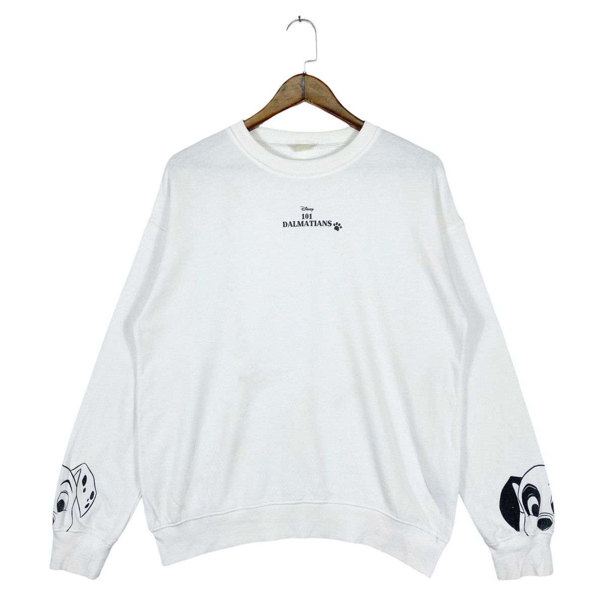 Disney × Vintage Vintage Disney 101 Dalmatias Crewneck Sweatshirt White Size US M / EU 48-50 / 2 - 1 Thumbnail