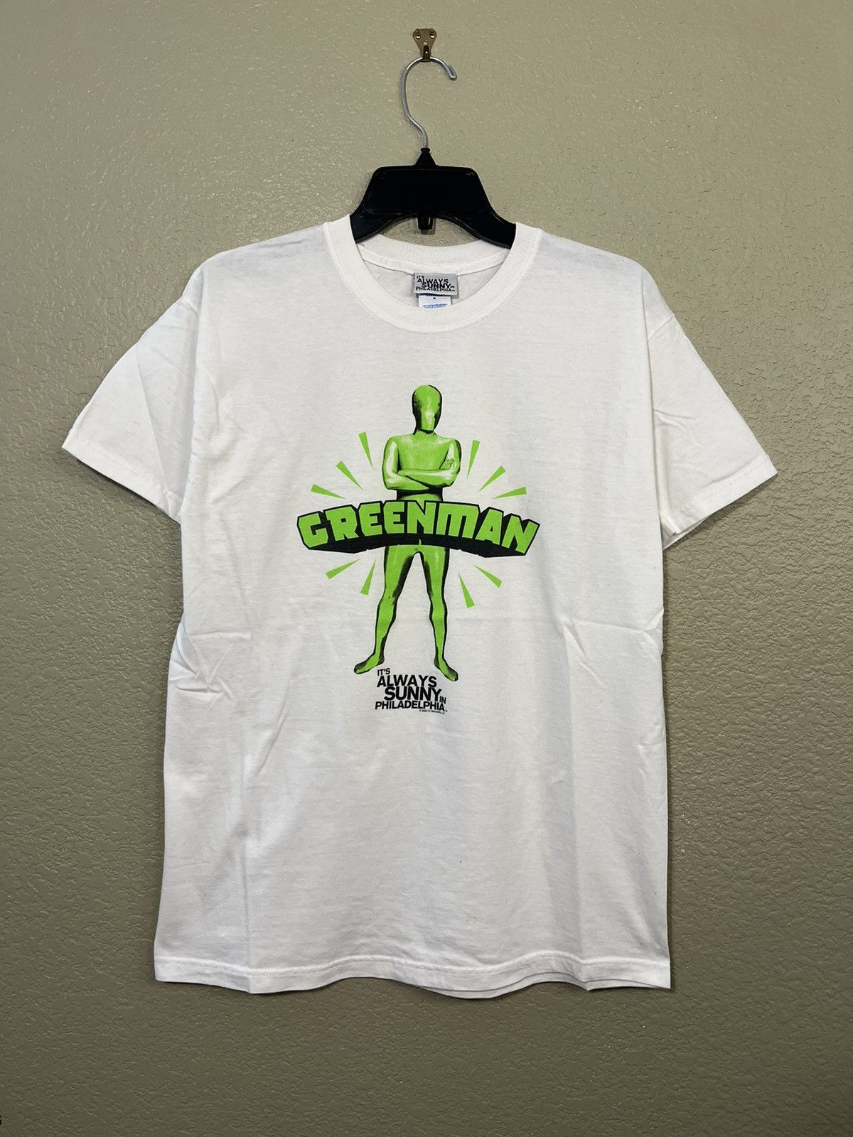 Vintage It's Always Sunny in Philadelphia Greenman T-shirt Medium Size US M / EU 48-50 / 2 - 1 Thumbnail