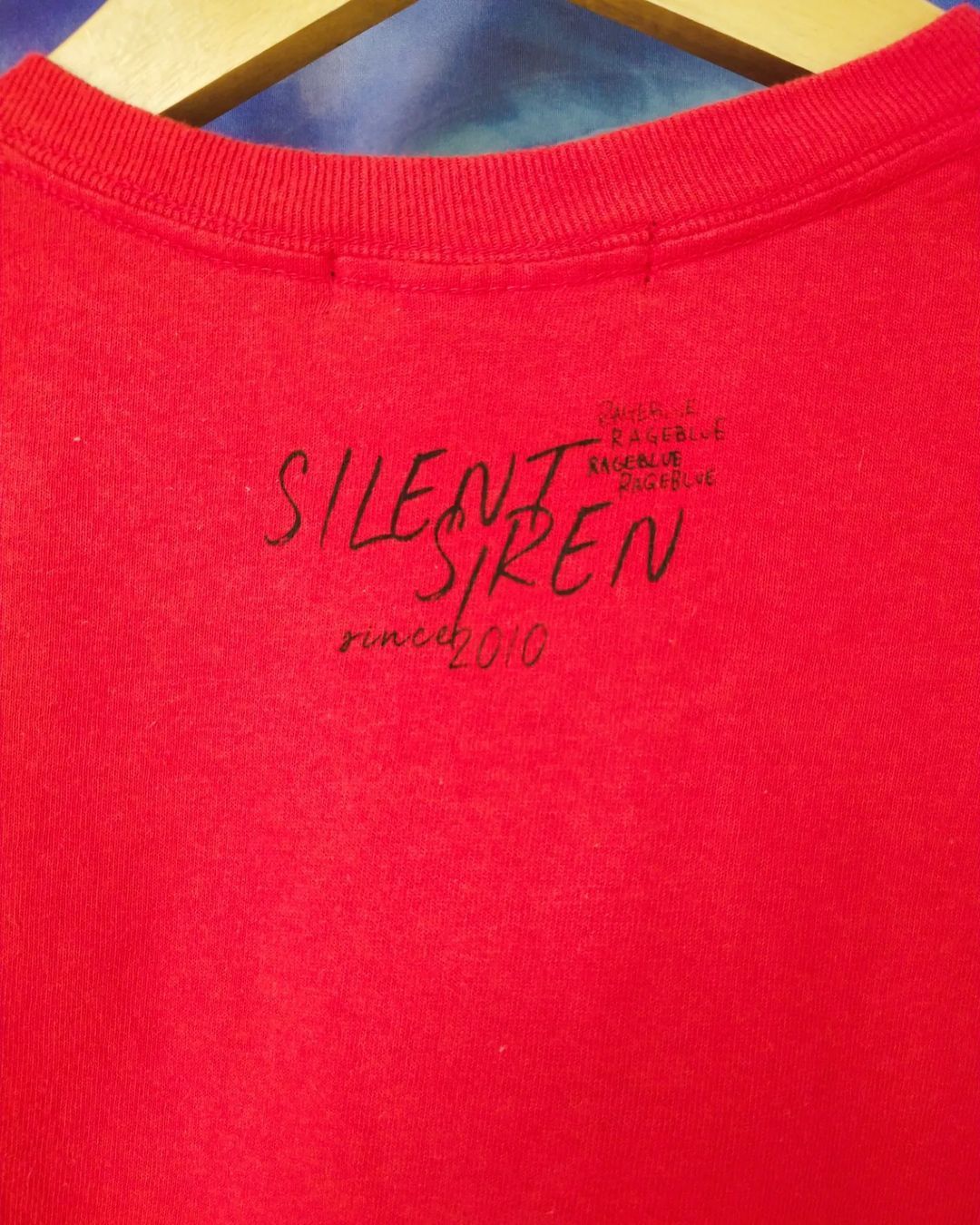 Band Tees × Japanese Brand × RAGEBLUE Silent Siren x Rage Blue Red Band Tees Size US M / EU 48-50 / 2 - 3 Thumbnail