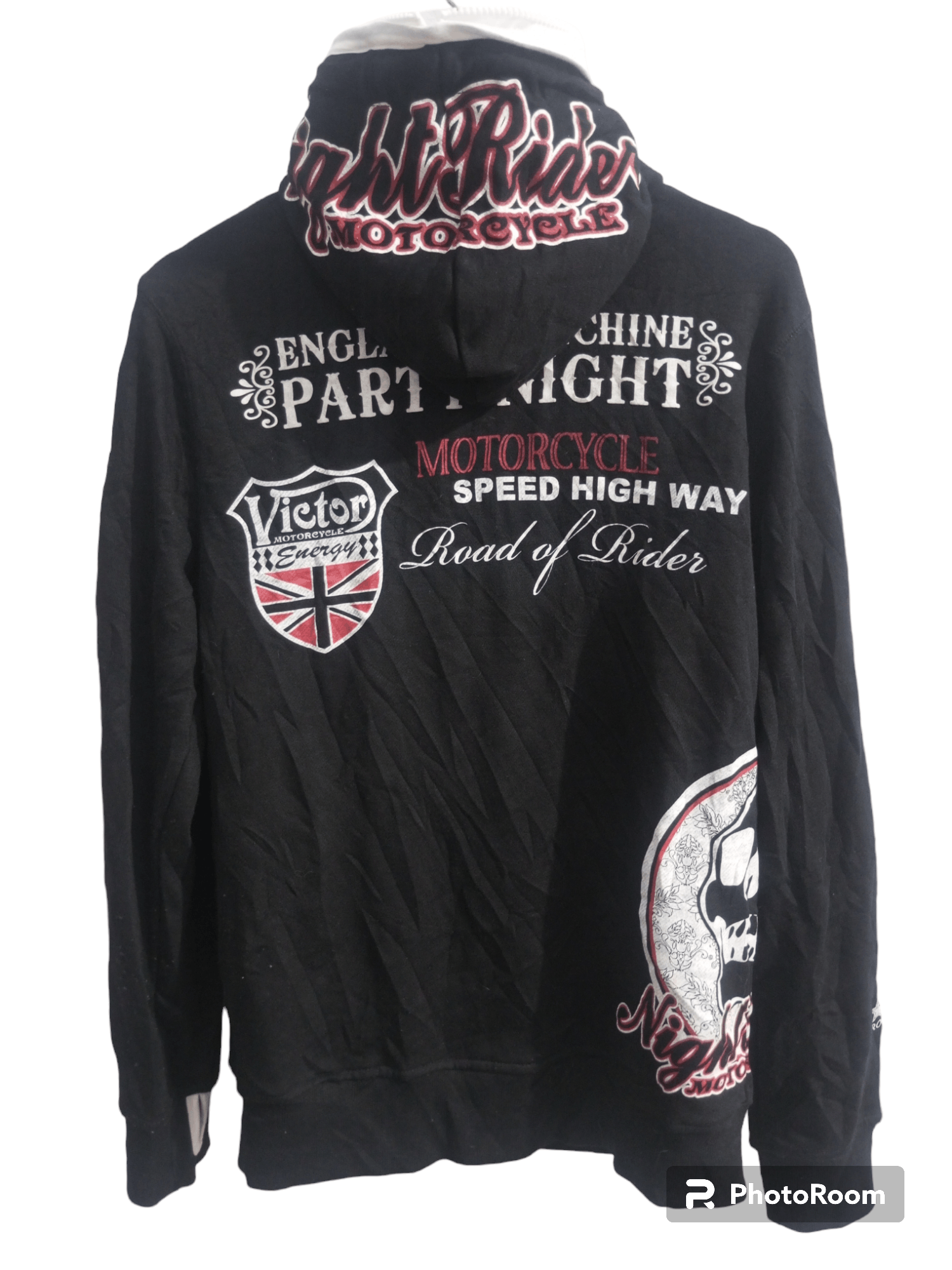 If Six Was Nine Neutral Invinity Night Riders Motorcycle full zipper Hoodie Size US L / EU 52-54 / 3 - 3 Thumbnail