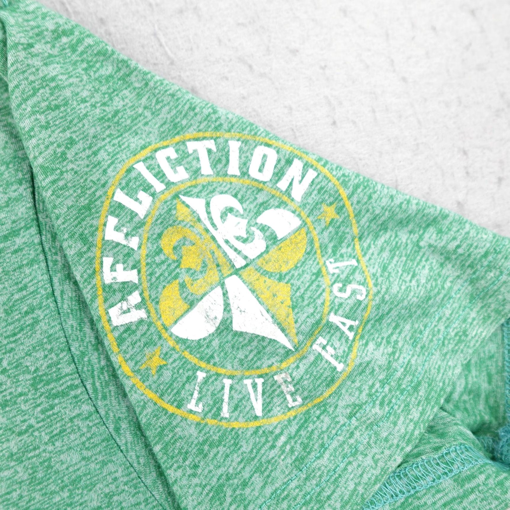 Affliction Affliction Shirt Mens 2XL Green Muay Thai Rafael Cordeiro Kings MMA Martial Arts Shirt Size US XXL / EU 58 / 5 - 4 Thumbnail