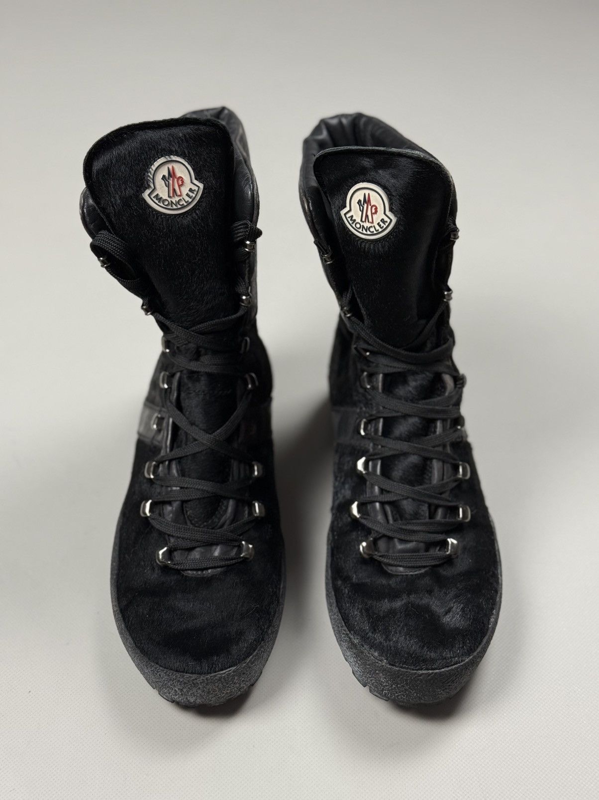 Moncler Moncler Pony Hair Unisex High Top Combat Boots Shoes Size 41 Size US 7 / EU 40 - 8 Thumbnail