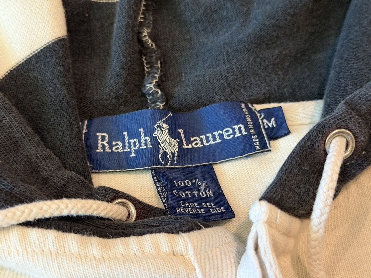 Polo Ralph Lauren Vintage 90s Polo Ralph Lauren Rugby Hoodie Striped Surfwear Size US L / EU 52-54 / 3 - 4 Thumbnail