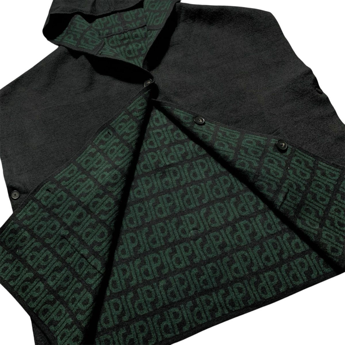Japanese Brand Paul & Joe Double Side Hooded Scraft Cardigan Monogram Size US XXL / EU 58 / 5 - 3 Thumbnail
