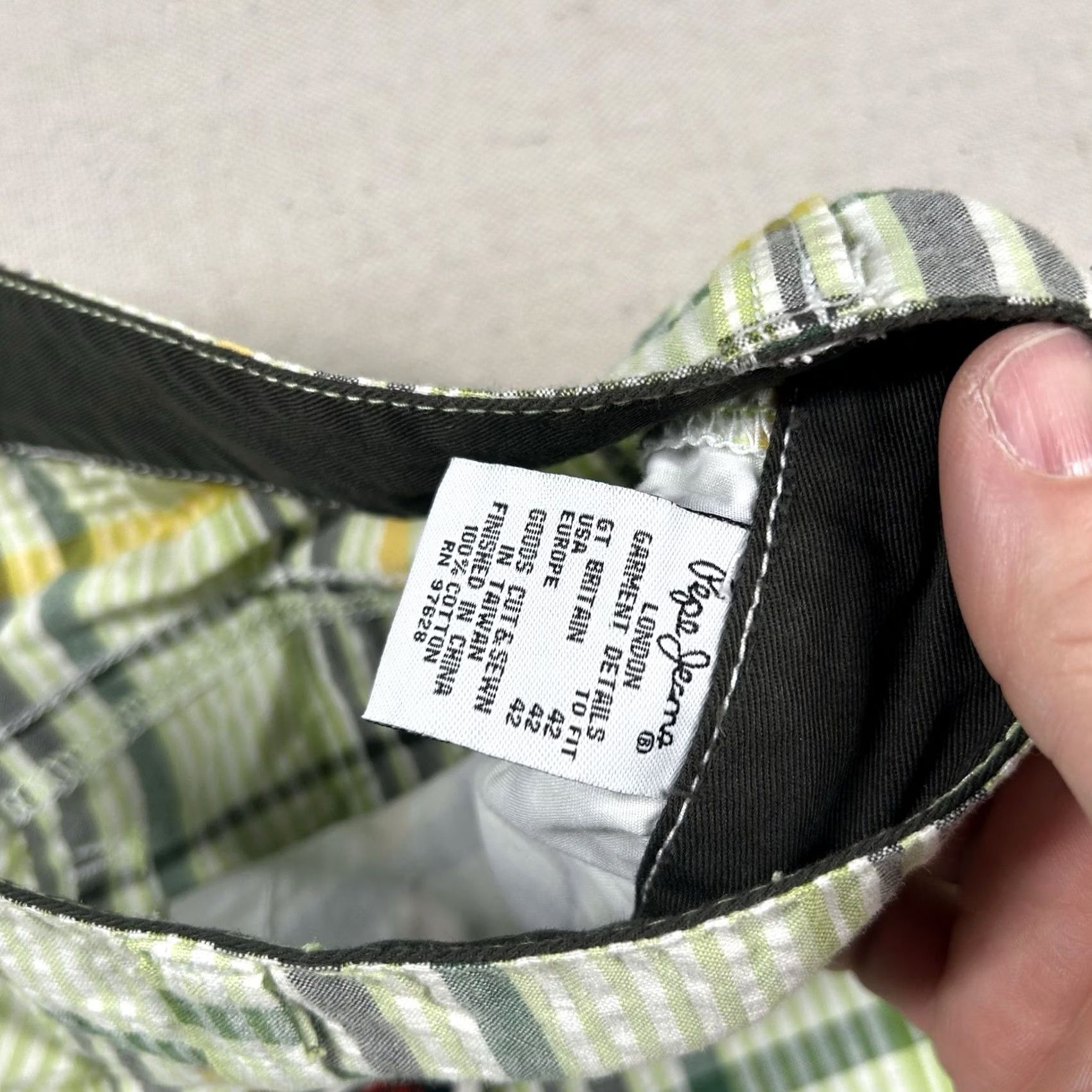 Pepe Jeans Pepe Jeans London Shorts Mens 42 Seersucker Plaid Bermuda Hip Hop 90s Boys Mens Size US 42 / EU 58 - 4 Thumbnail