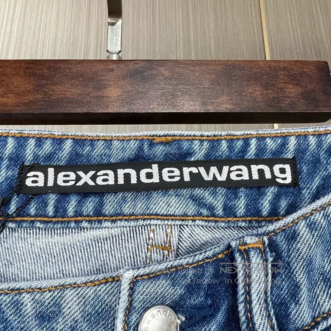 Alexander Wang Alexander Wang Asymmetric Washed Denim Pants. Size 23" - 4 Thumbnail