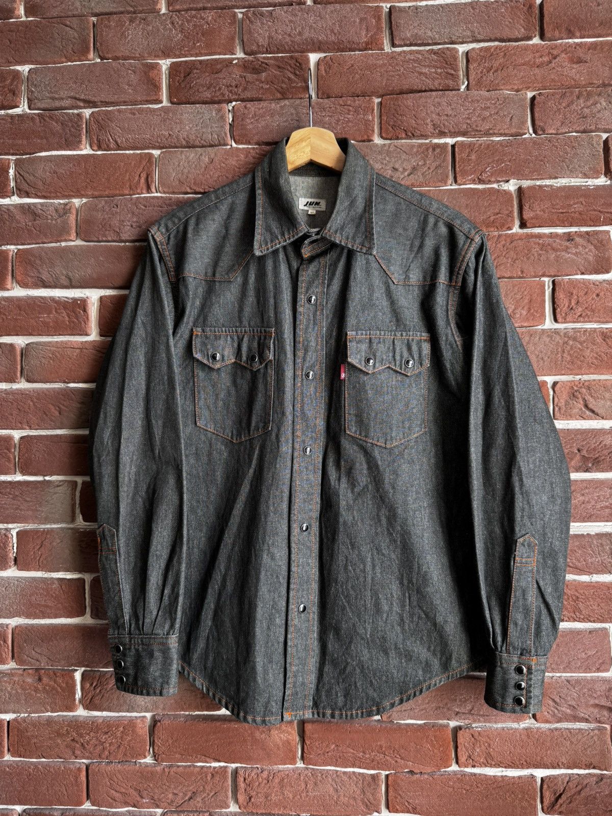 JUN MEN Rare Vintage Jun Men Japanese Designer Denim Button Shirt Size US M / EU 48-50 / 2 - 1 Thumbnail