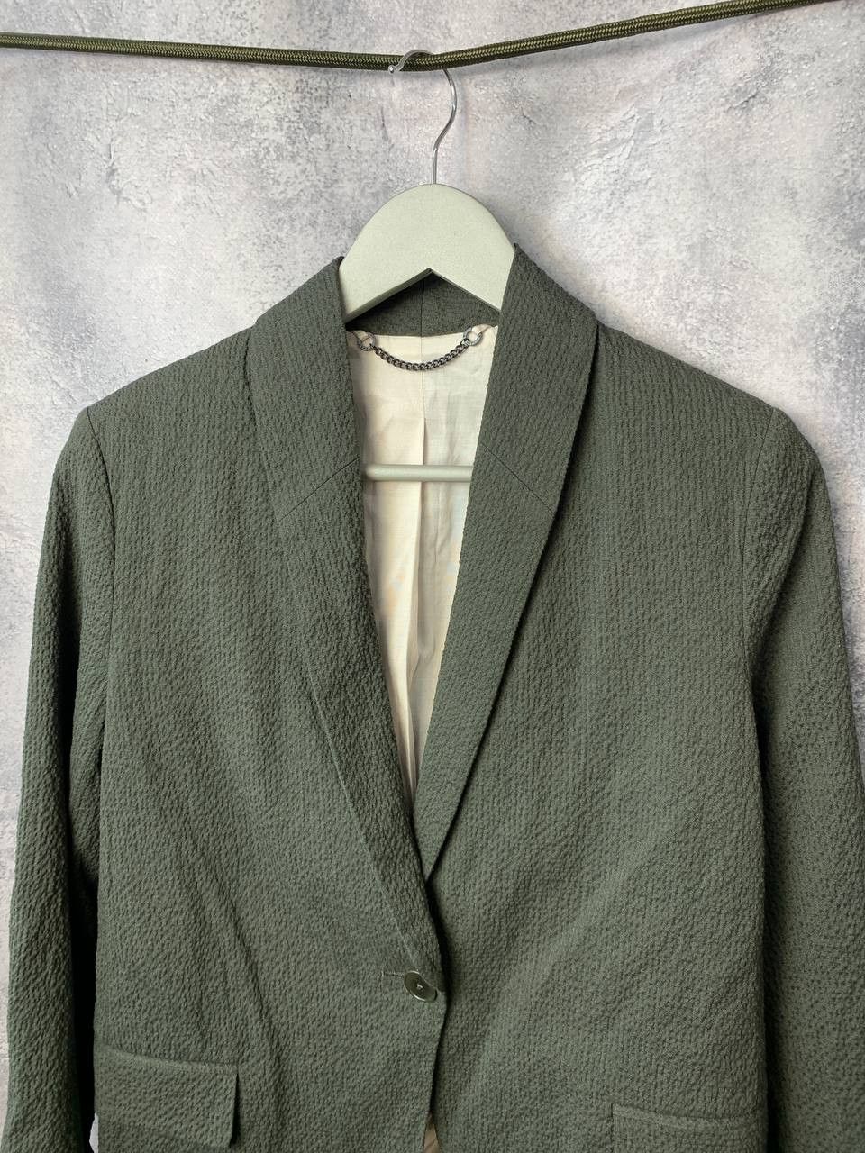Jigsaw RRP £189 Jigsaw Women Seersucker Portofino Jacket Blazer Size M / US 6-8 / IT 42-44 - 4 Thumbnail