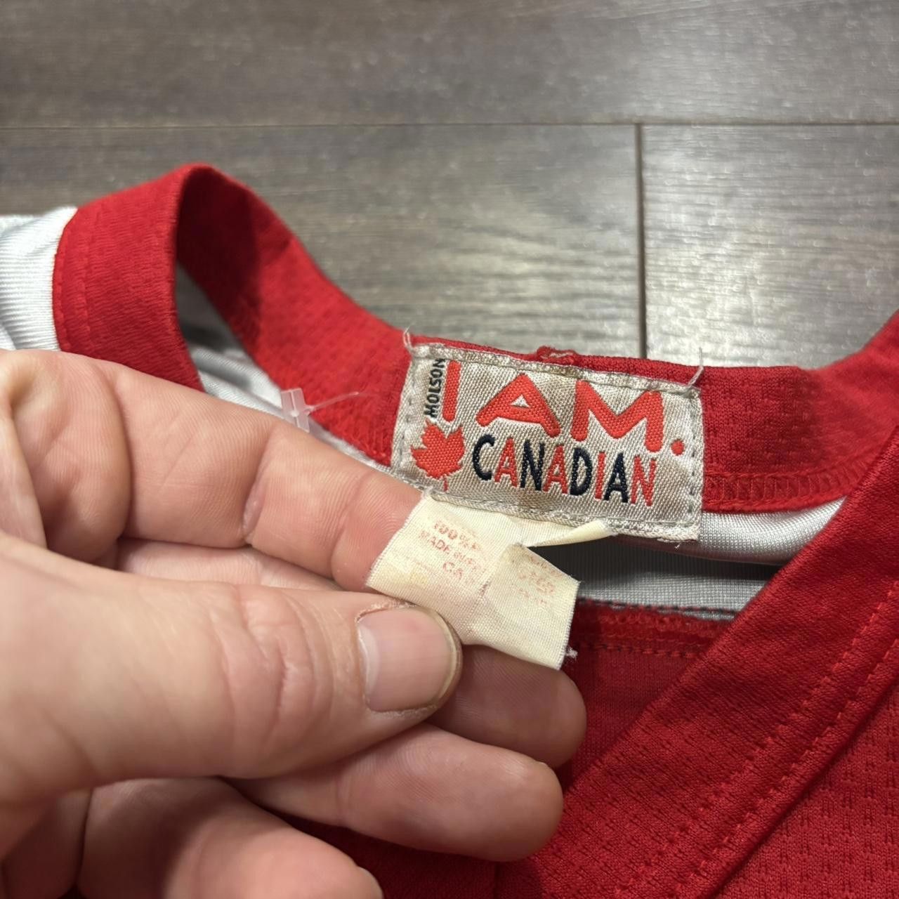 Designer Vintage molson Canadian I am Canadian leaf hockey jersey XL Size US XL / EU 56 / 4 - 7 Thumbnail