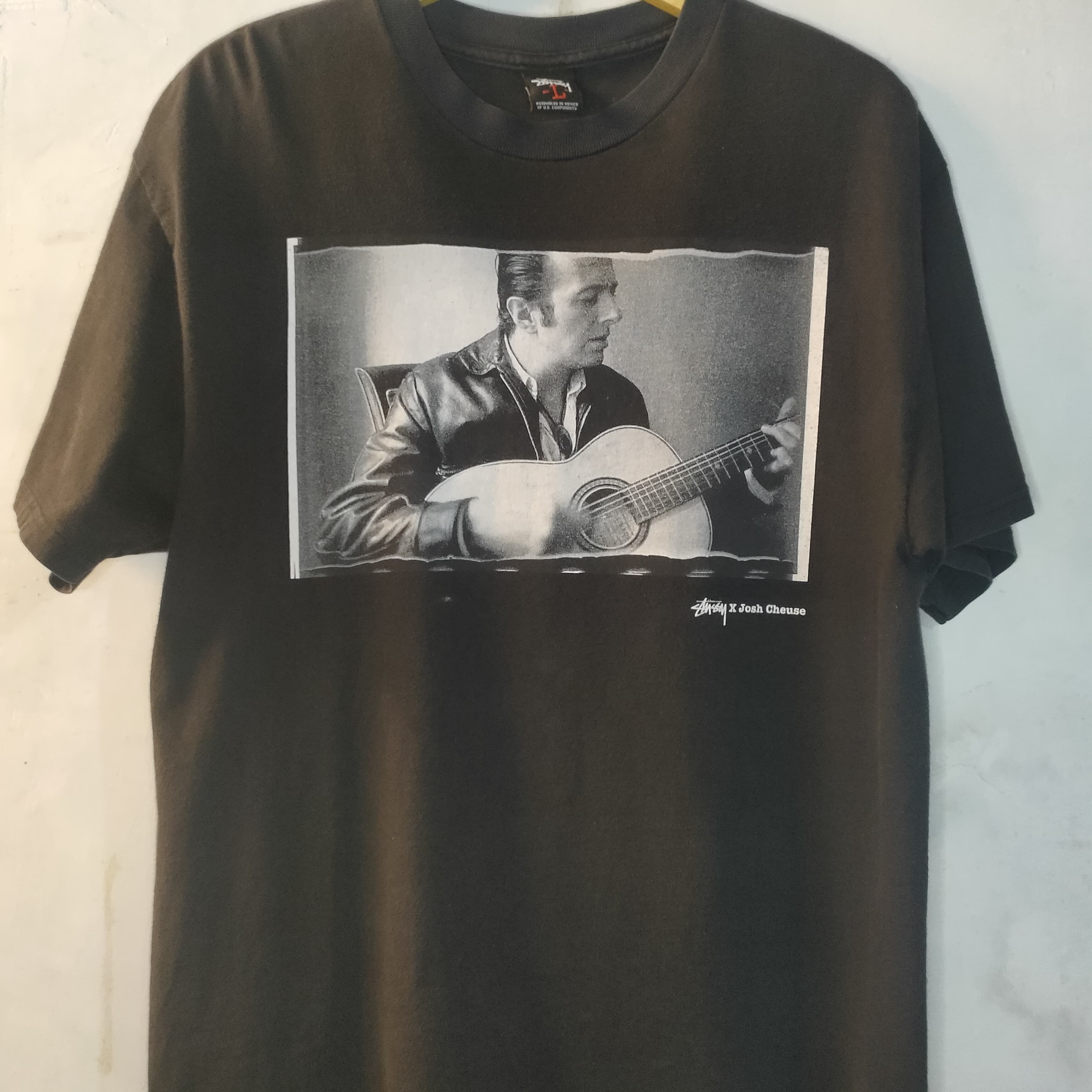 image of Band Tees x Stussy Josh Cheuse Artikel "joe Strummer" in Black, Men's (Size Large)
