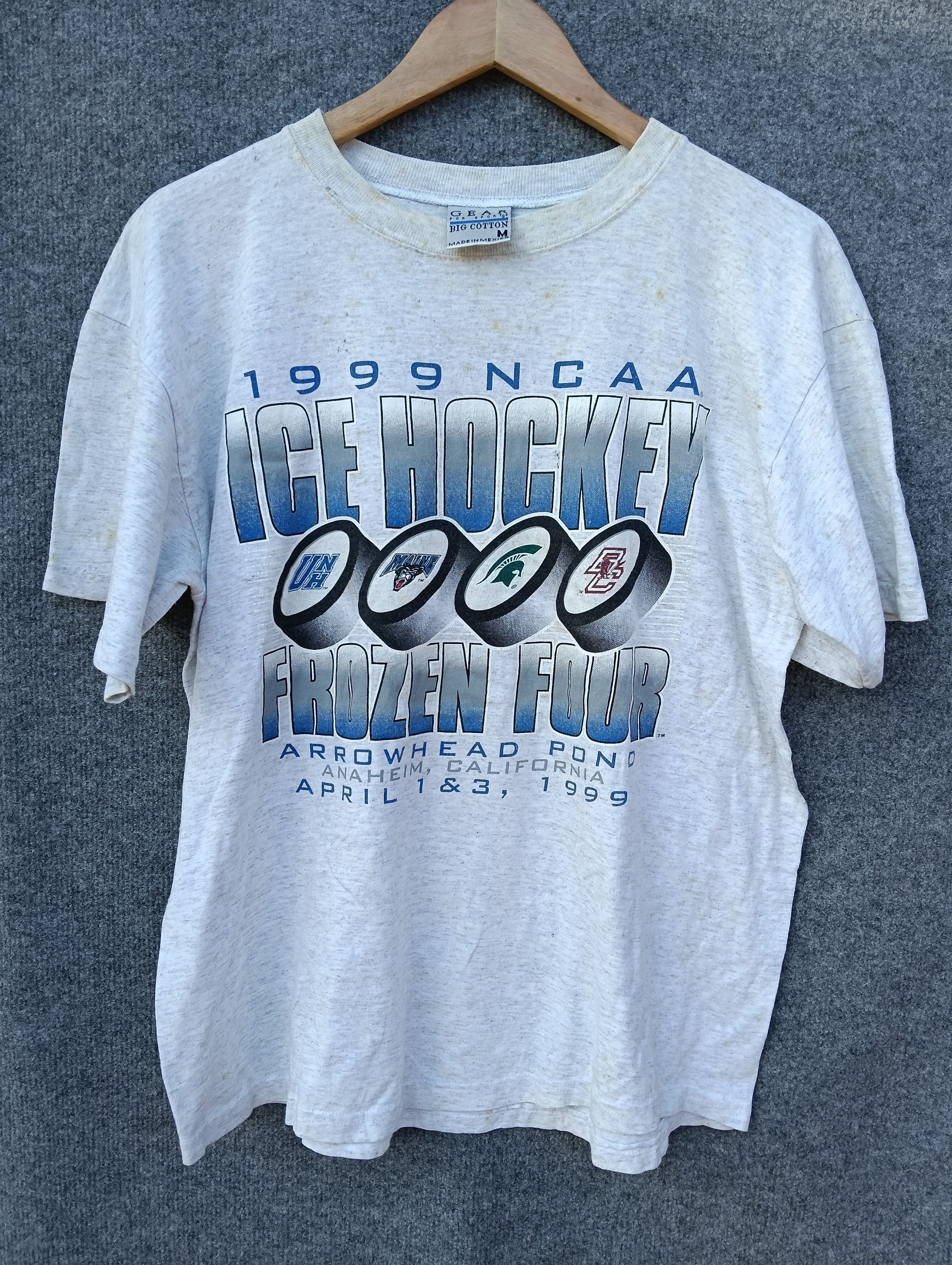 Vintage NCAA 1992 ICE HOCKY FROZEN TOUR SIZE XL GRAY T SHIRTS Size US M / EU 48-50 / 2 - 1 Thumbnail