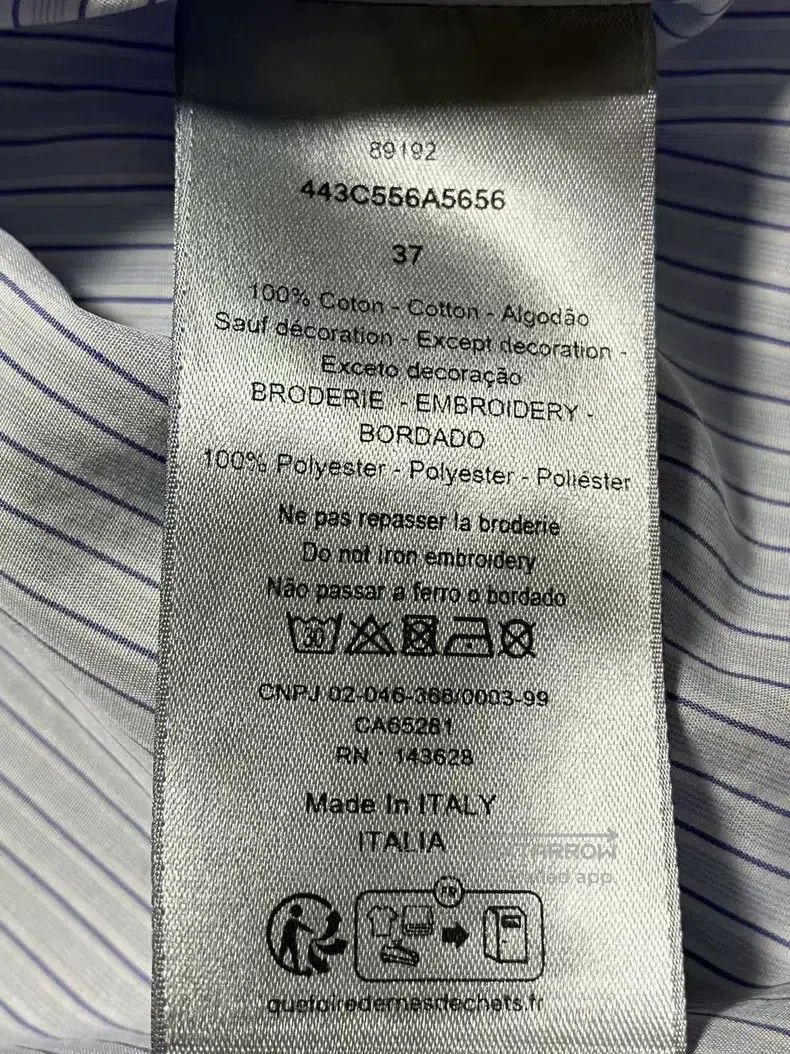 Dior Dior size 37 Striped Embroidery Logo Shirt Size US S / EU 44-46 / 1 - 5 Thumbnail