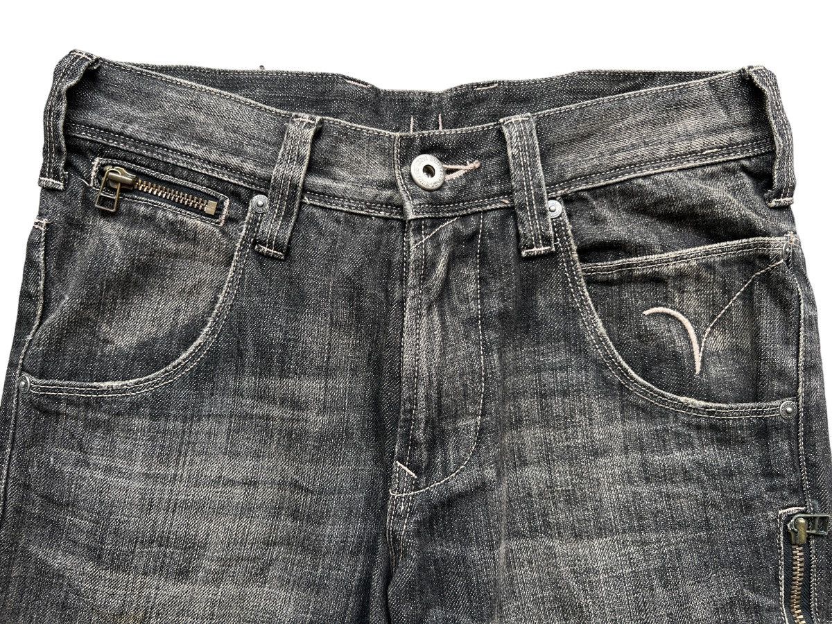 Japanese Brand Japanese Brand Straight Cut Buckle Back Denim Jeans 29x29.5 Size US 29 - 6 Thumbnail