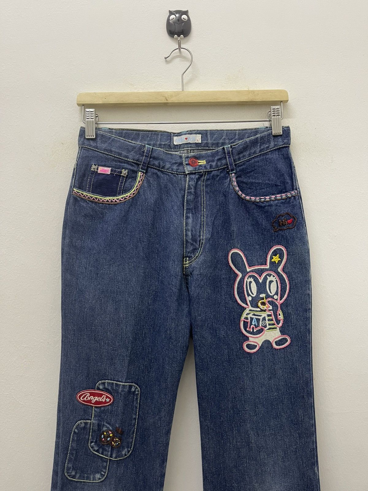 Angel Blue Rare Vintage ANGEL BLUE Yoshitomo Nara Style Size 27" / US 4 / IT 40 - 2 Thumbnail