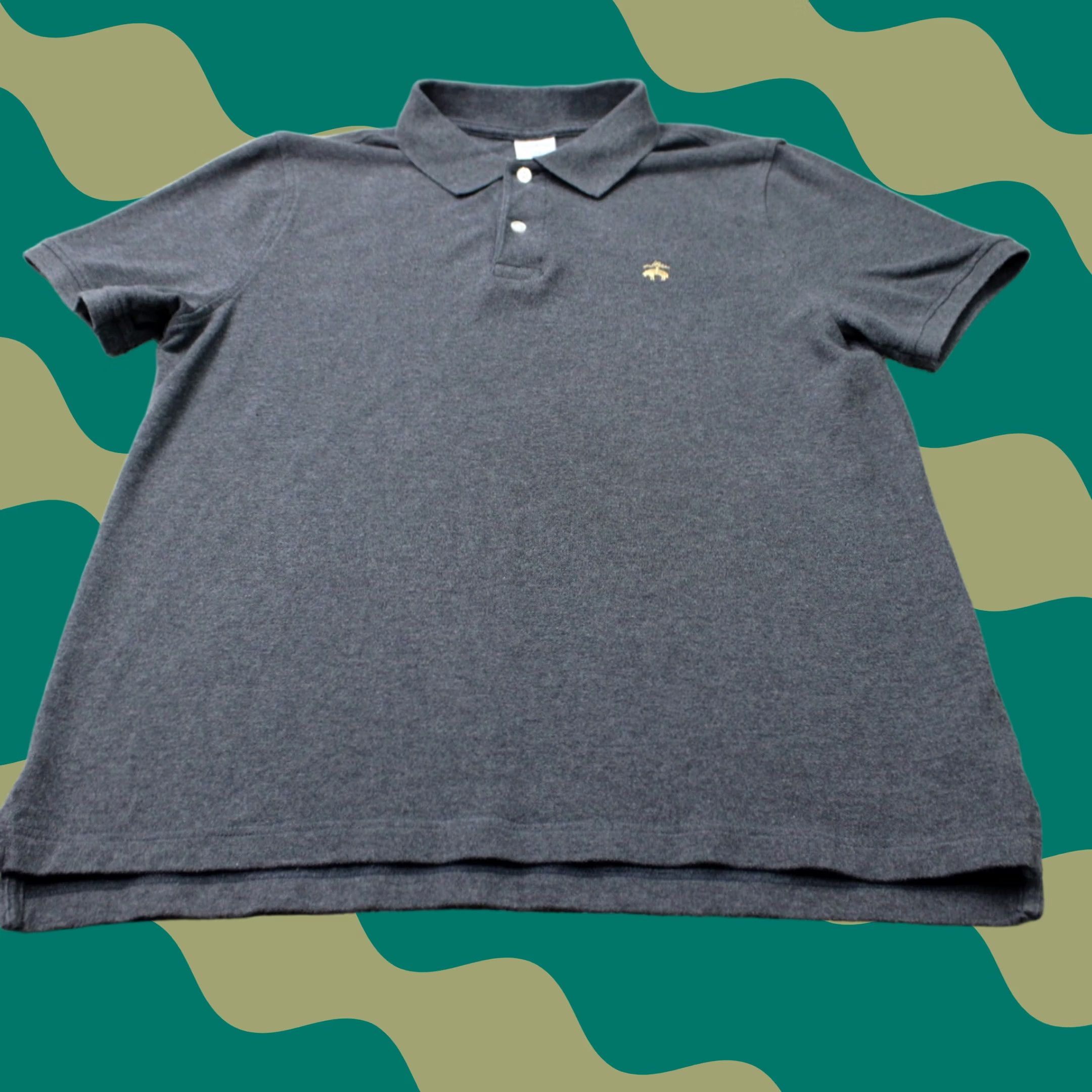 Brooks Brothers Brooks Brothers Polo Shirt Mens Large Gray Slim Fit 100% Cotton Short Sleeve Shirt Size US L / EU 52-54 / 3 - 1 Thumbnail