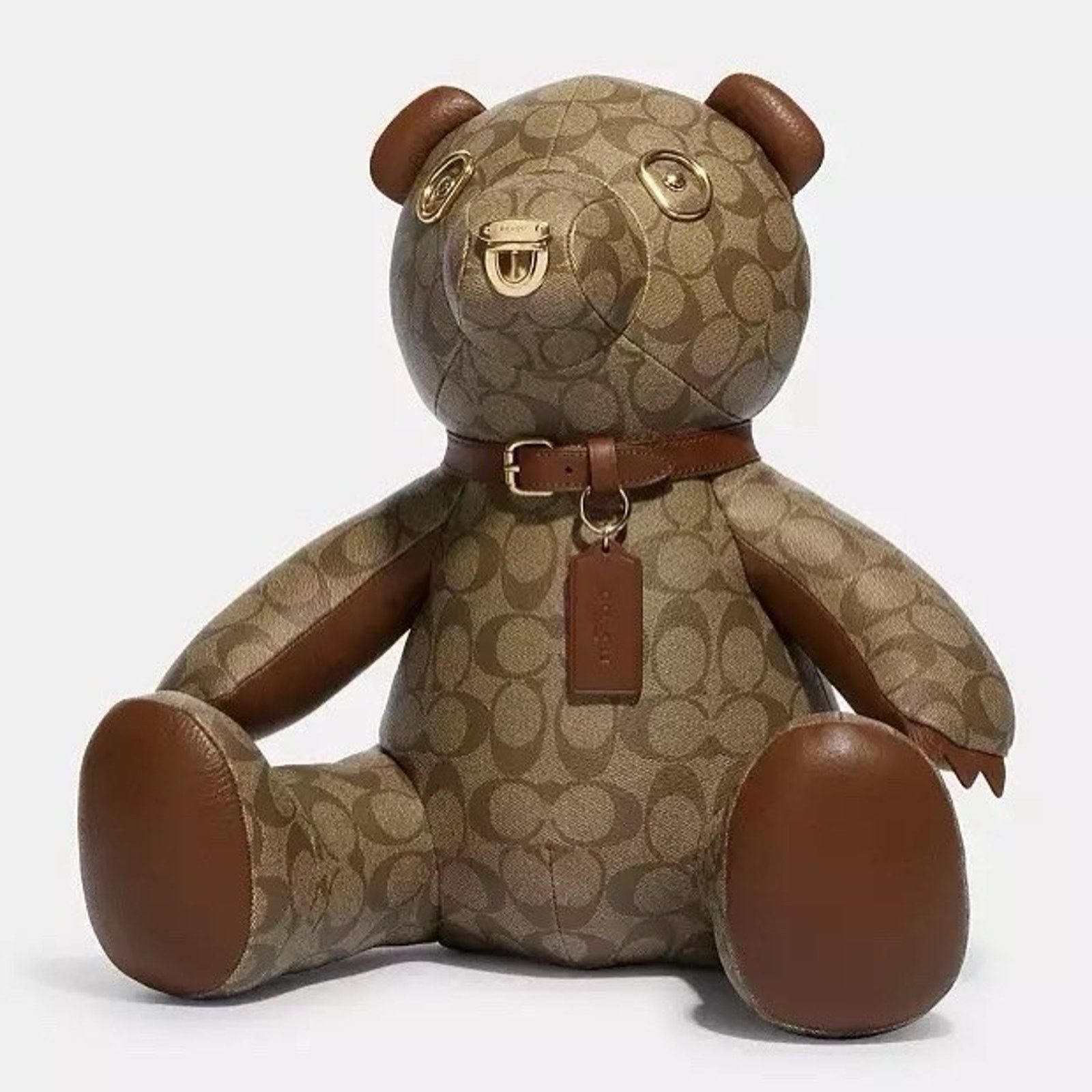 Coach NWT COACH Large Leather Collectible Bear Teddy Bear CE974 Size ONE SIZE - 7 Thumbnail