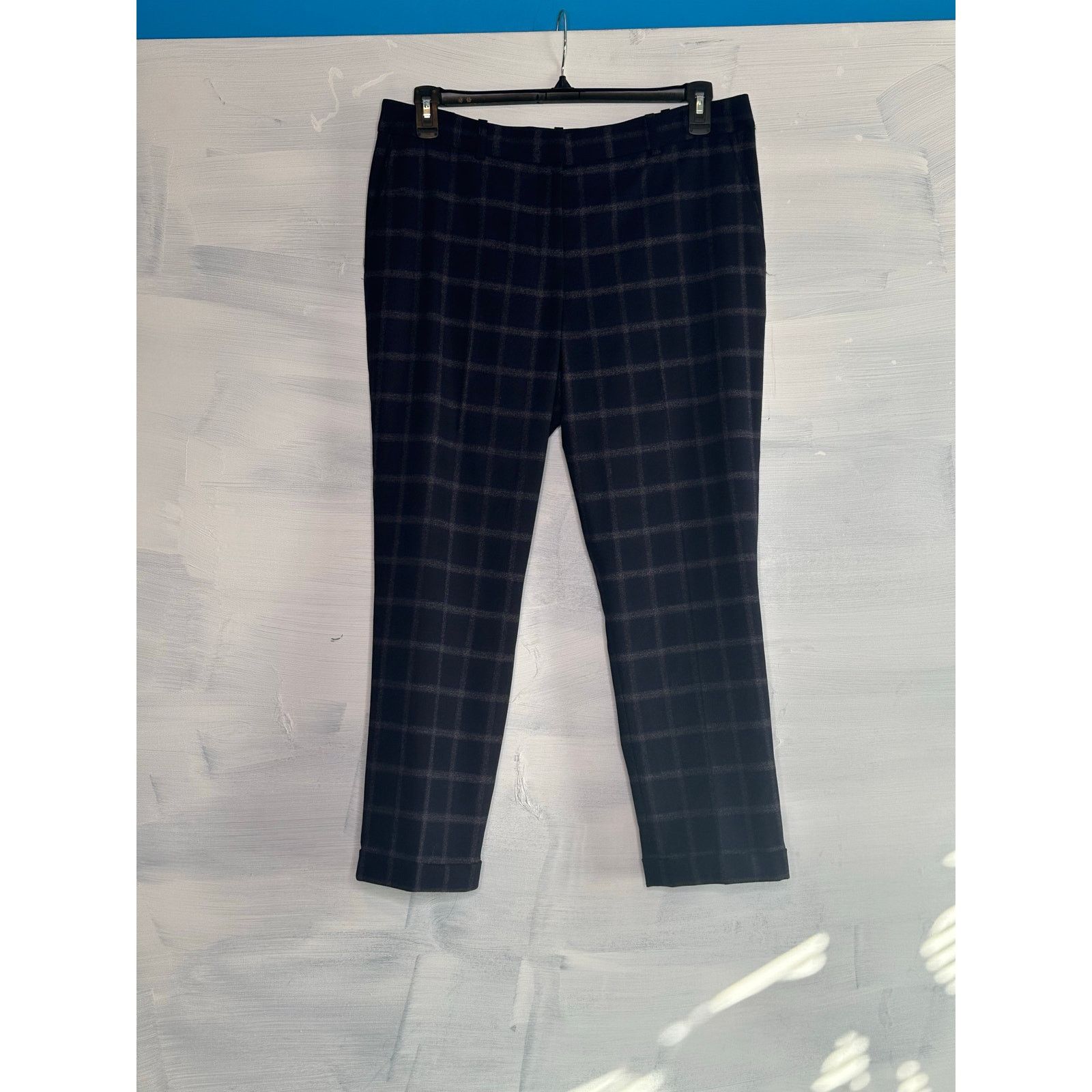 Elie Tahari Tahari purple cream plaid pants size 12 Size 34" / US 12 / IT 48 - 10 Thumbnail