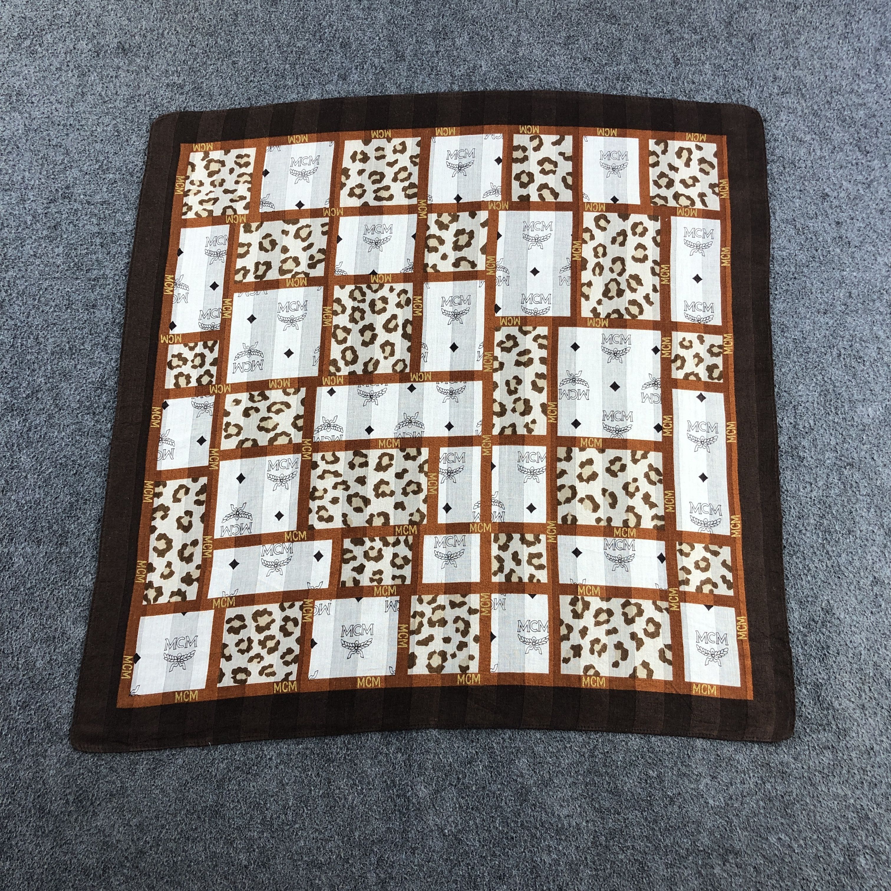 MCM × Vintage MCM Monogram Handkerchief Neckerchief Bandana H2716 Size ONE SIZE - 1 Thumbnail