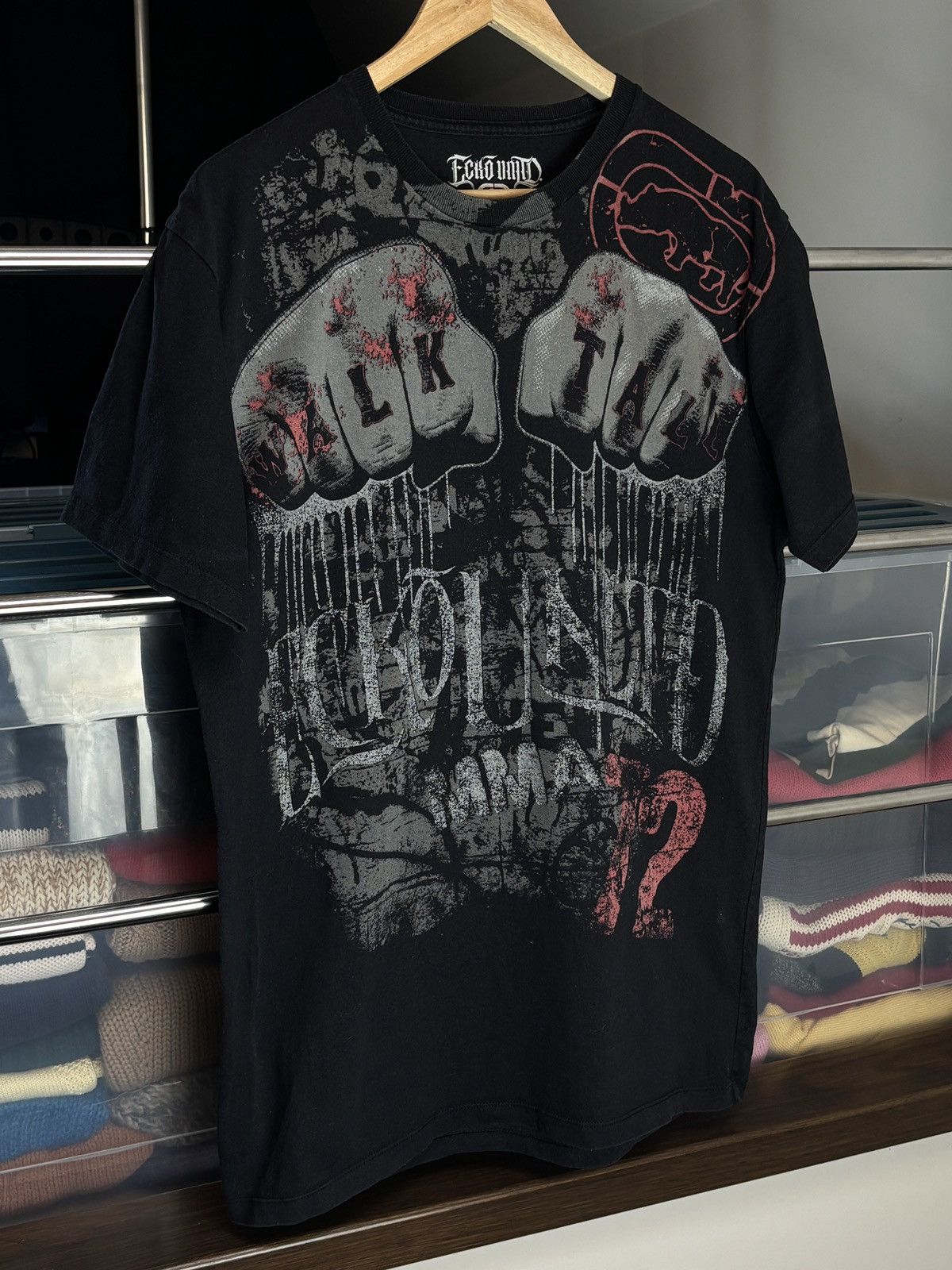 Ecko Unltd. Ecko Unltd. MMA Elite Y2K Over Print Hip Hop Vintage Tee Size US L / EU 52-54 / 3 - 2 Thumbnail