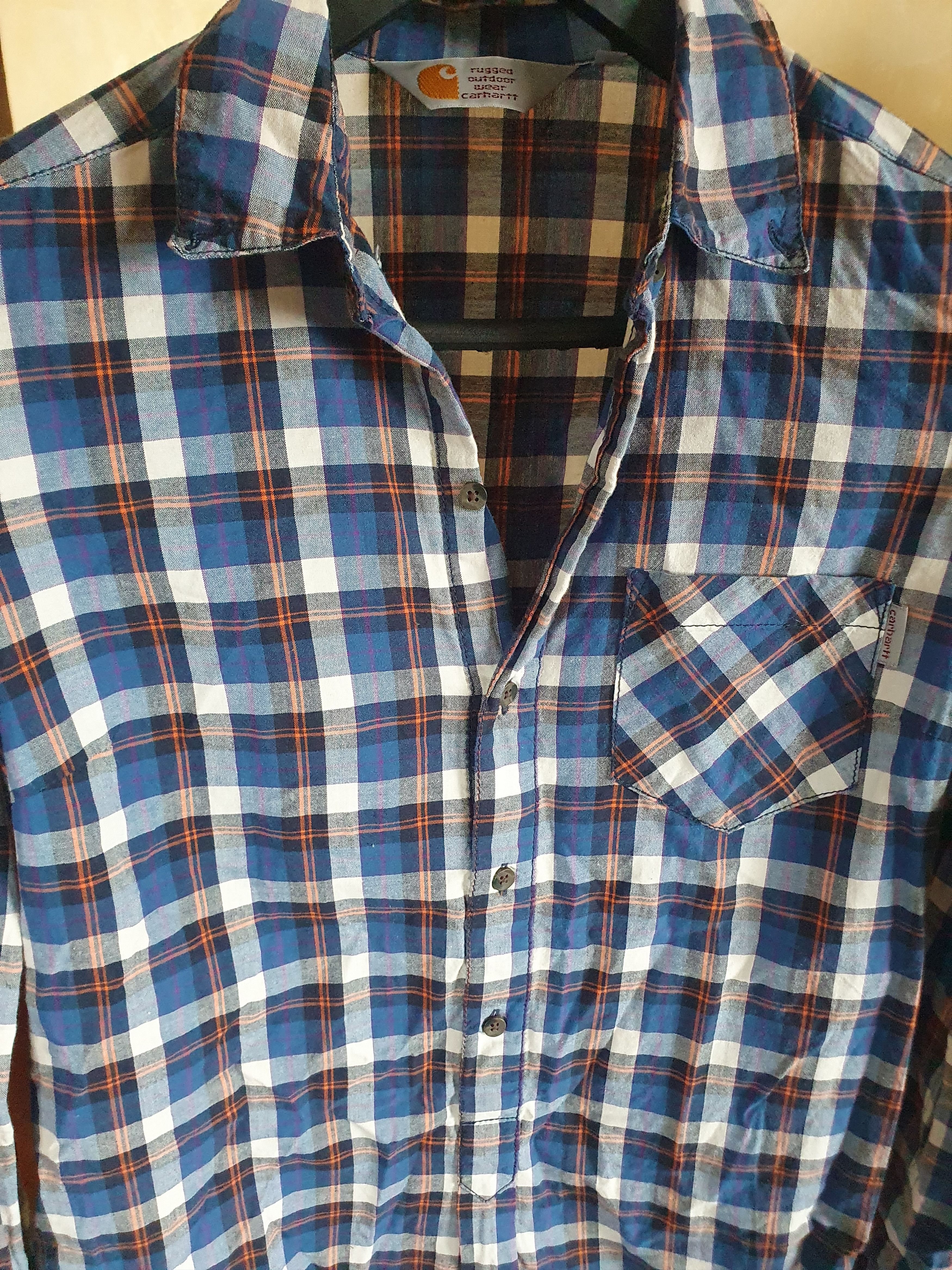 Carhartt Carhartt Womens Dress Plaid Long Pocket Shirt sz S Size S / US 4 / IT 40 - 9 Thumbnail