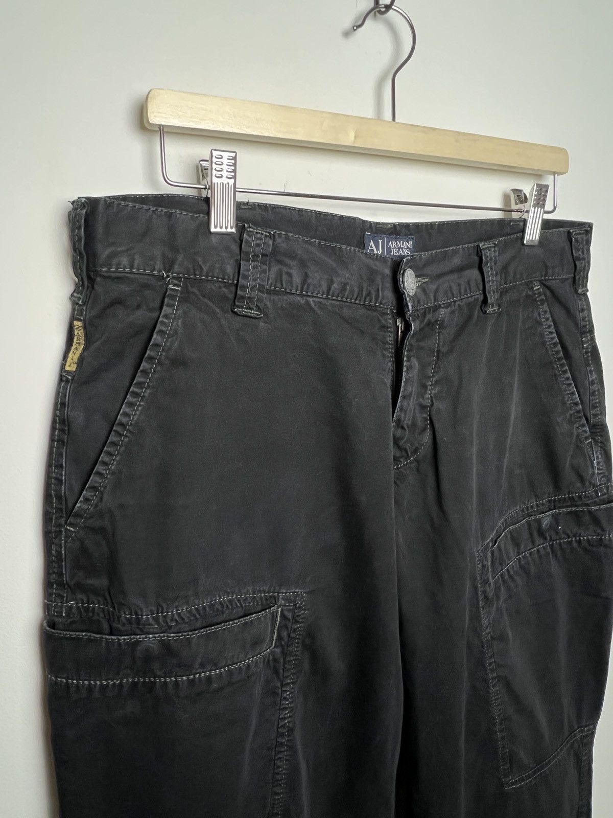Giorgio Armani armani y2k multipocket washed cargo pants Size US 33 - 6 Thumbnail