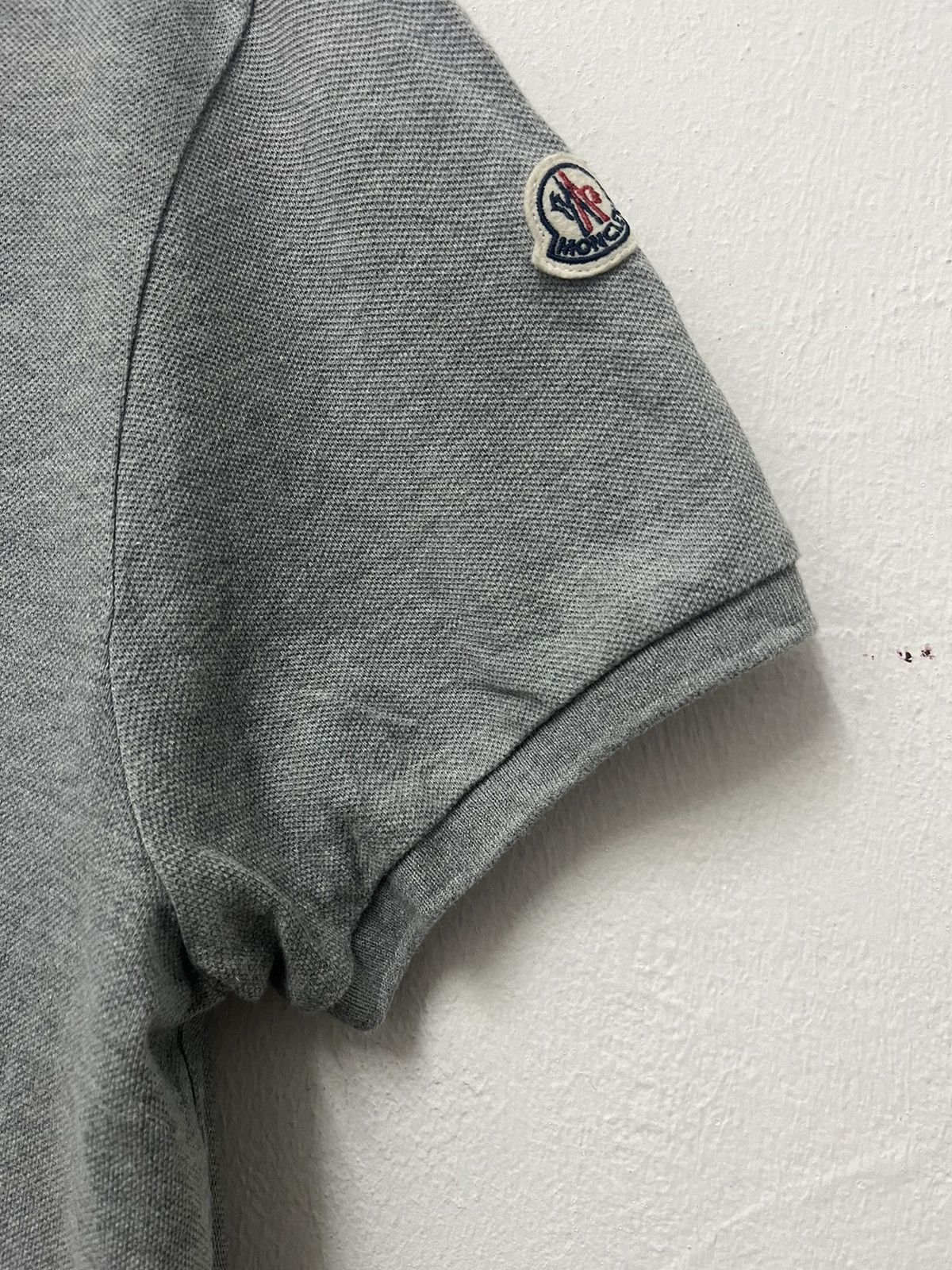 Moncler Moncler Maglia Polo manica corta Grey polo shirt (A) Size US L / EU 52-54 / 3 - 4 Thumbnail