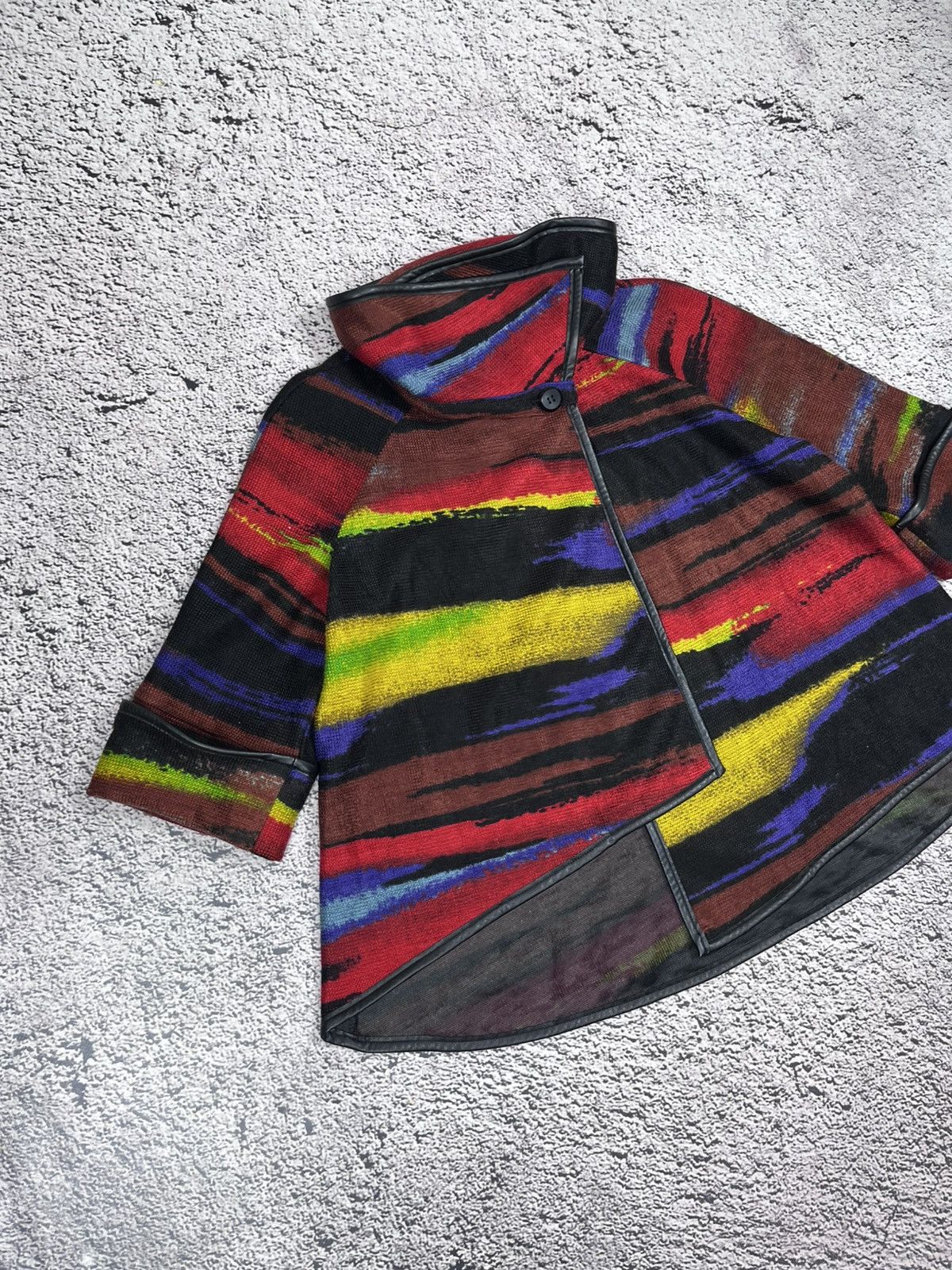 Joseph Ribkoff Vintage Joseph Ribkoff Rainbow Jacket Poncho Coat Luxury Size M / US 6-8 / IT 42-44 - 2 Thumbnail