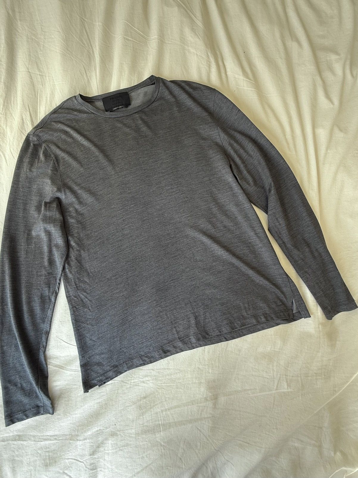 Prada Prada Gradient Effect Zip Up Shirt | Grailed