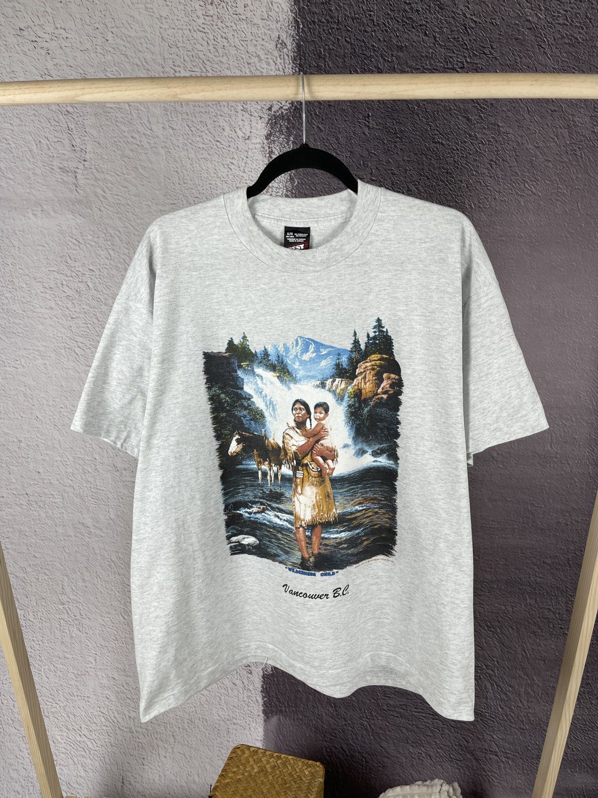 Vintage Screen Stars Vancouver 1992 “Wilderness child” Chuck Ren tee Size US XL / EU 56 / 4 - 1 Thumbnail