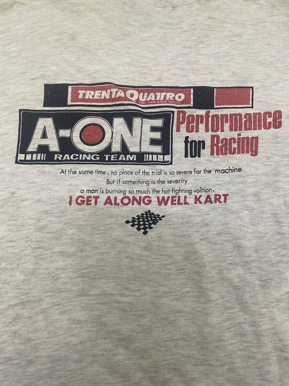 Japanese Brand VINTAGE A-ONE RACING TEAM JAPAN GO-KART SWEATSHIRT Size US L / EU 52-54 / 3 - 3 Thumbnail