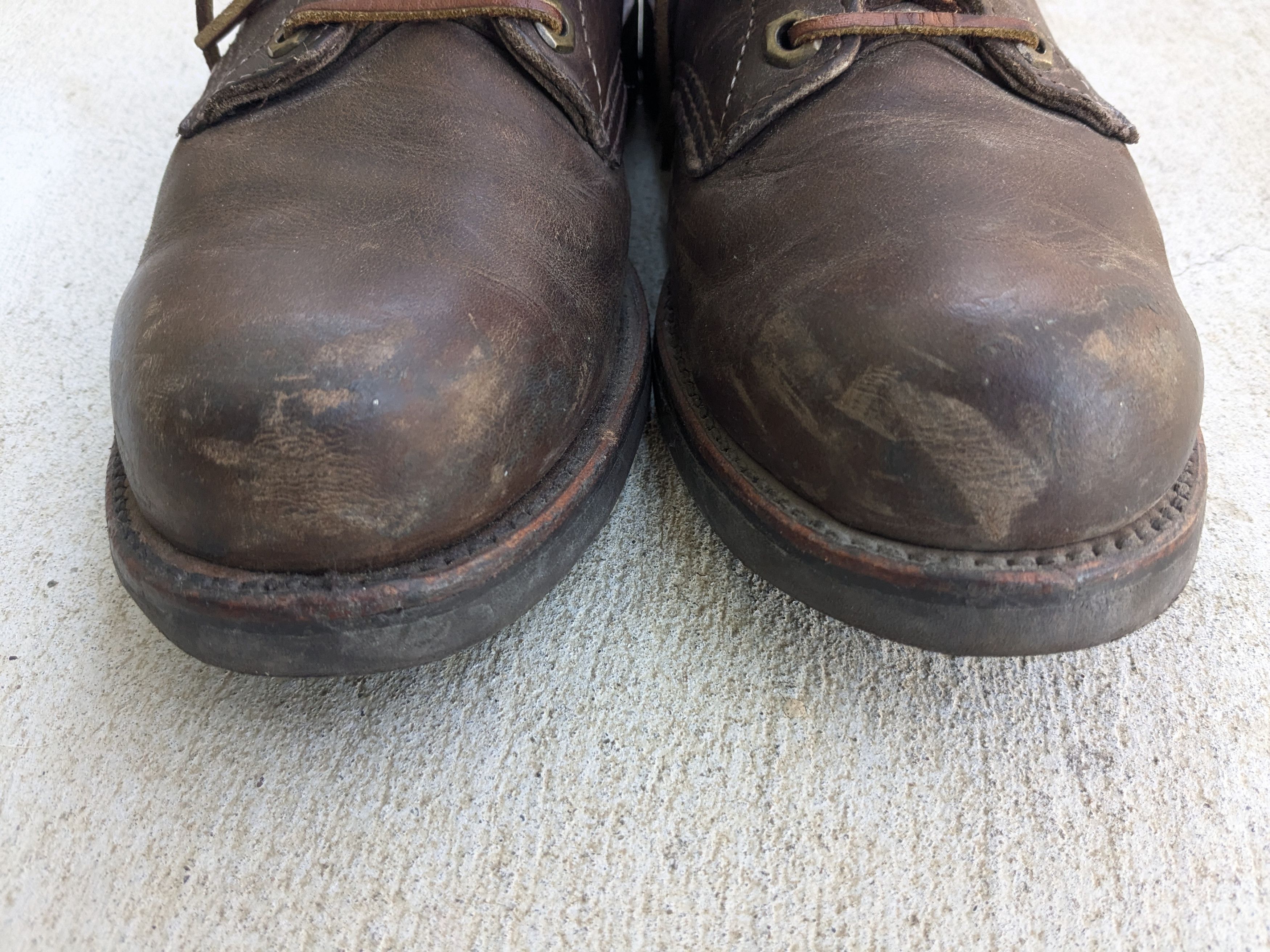 Chippewa × Vintage Chippewa Boots Brown 9.5 Leather Rubber Combat Work Vibram Size US 9.5 / EU 42-43 - 2 Thumbnail