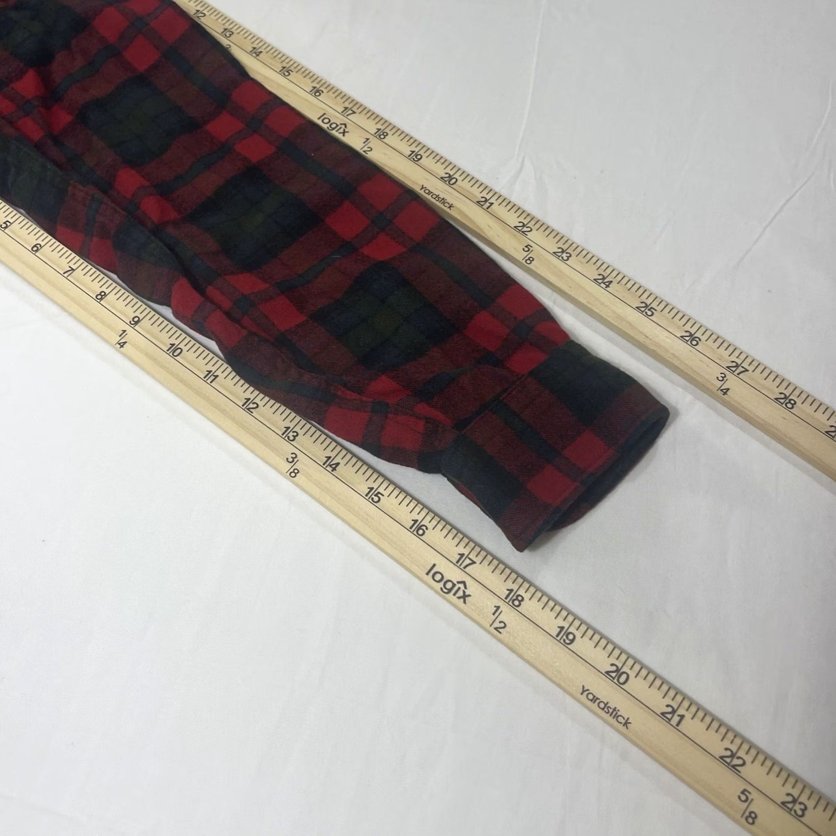 Pendleton VINTAGE Pendleton Shirt Men XS Wool Flannel Button-Up Red Green Plaid USA Size US S / EU 44-46 / 1 - 7 Thumbnail