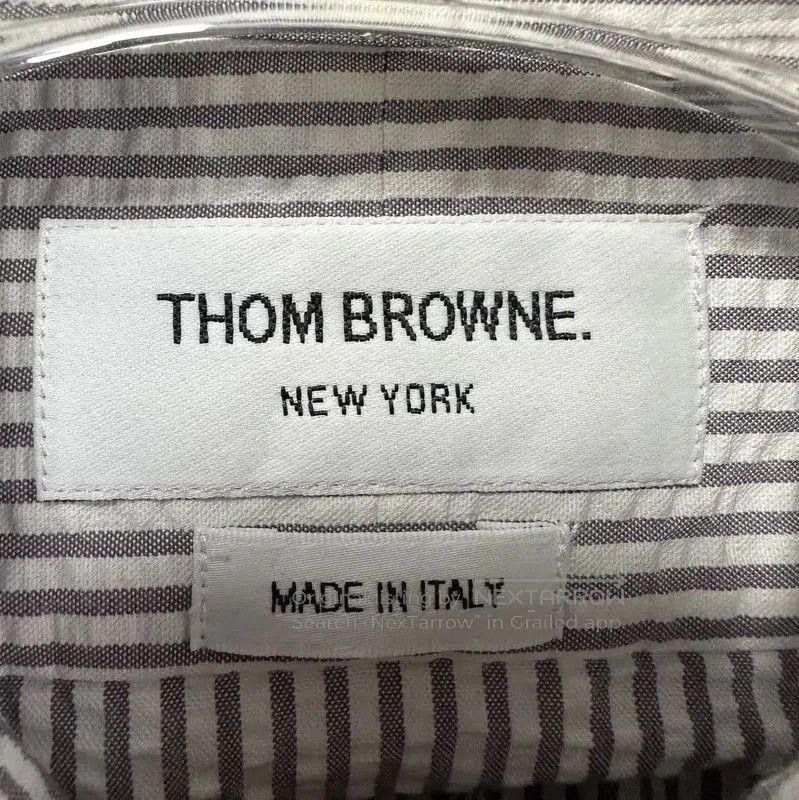 Other Thom Browne Gray-White Check Long Sleeve Shirt . Size US S / EU 44-46 / 1 - 6 Thumbnail