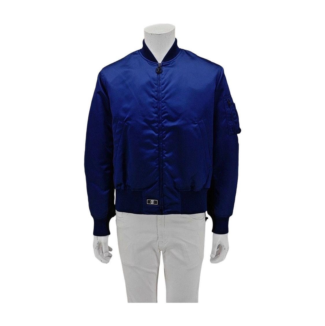 Louis Vuitton Louis Vuitton Blue Nylon Bomber Jacket Size 48 Size US M / EU 48-50 / 2 - 1 Thumbnail