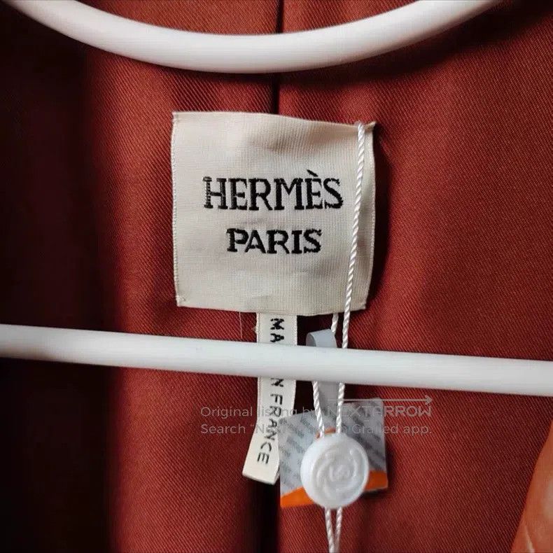 Hermes Hermes Short Leather Jacket Brown Size XS / US 0-2 / IT 36-38 - 3 Thumbnail