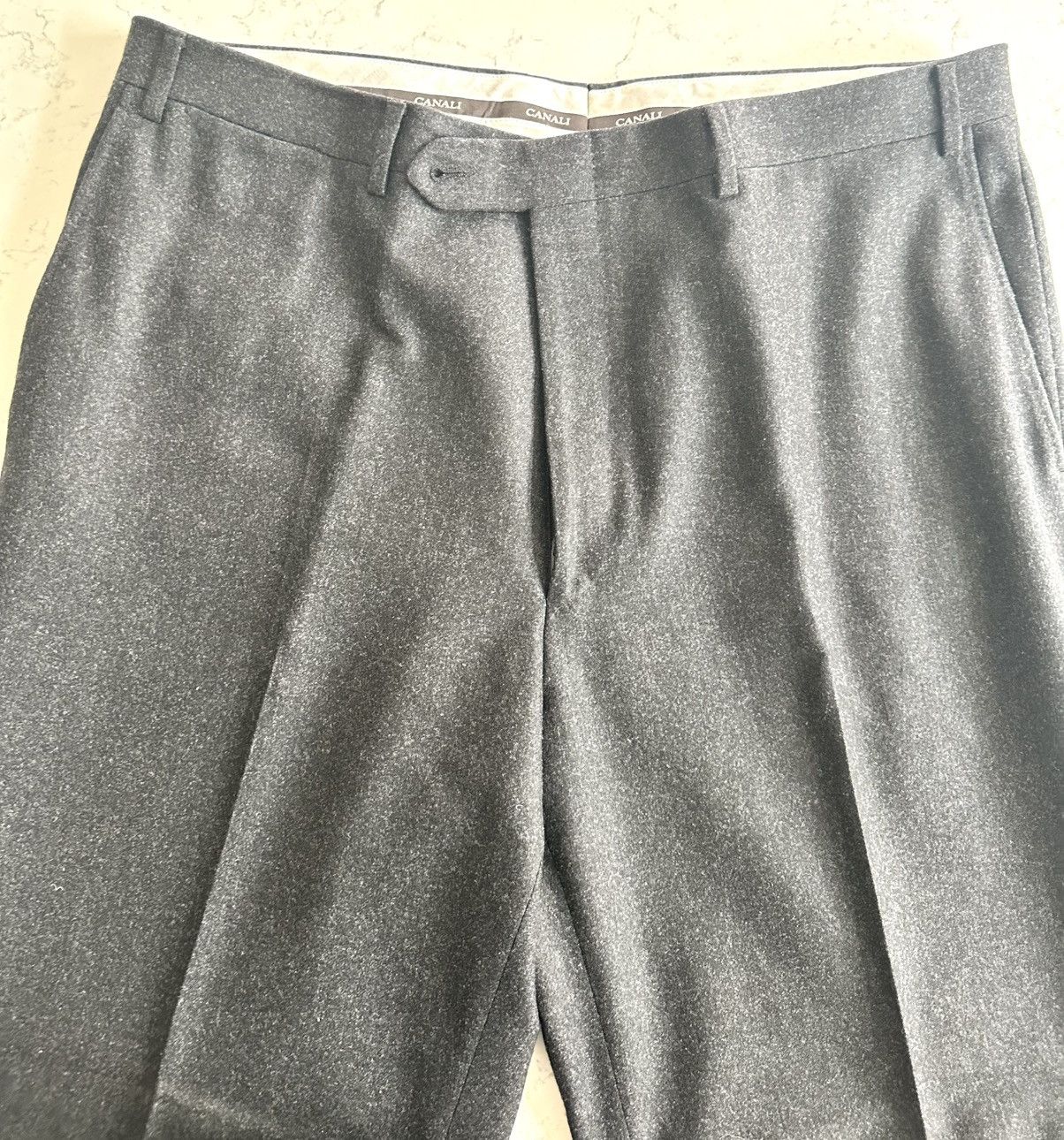 Canali Canali Wool Trousers — Grey — 38 (EU 56) Size 38R - 2 Thumbnail
