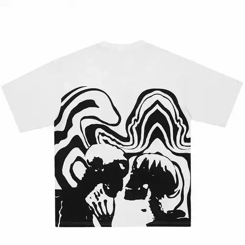 Japanese Brand Skull Skeleton Graphic T-Shirt Hip Hop Harajuku Retro style Size US XL / EU 56 / 4 - 4 Thumbnail