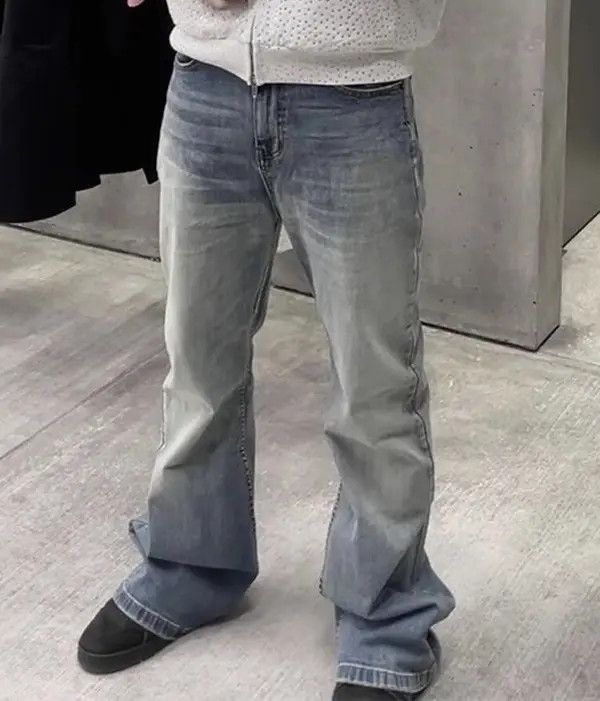 VIBE Y2K Washed Blue Baggy Jeans Size US 30 / EU 46 - 3 Thumbnail