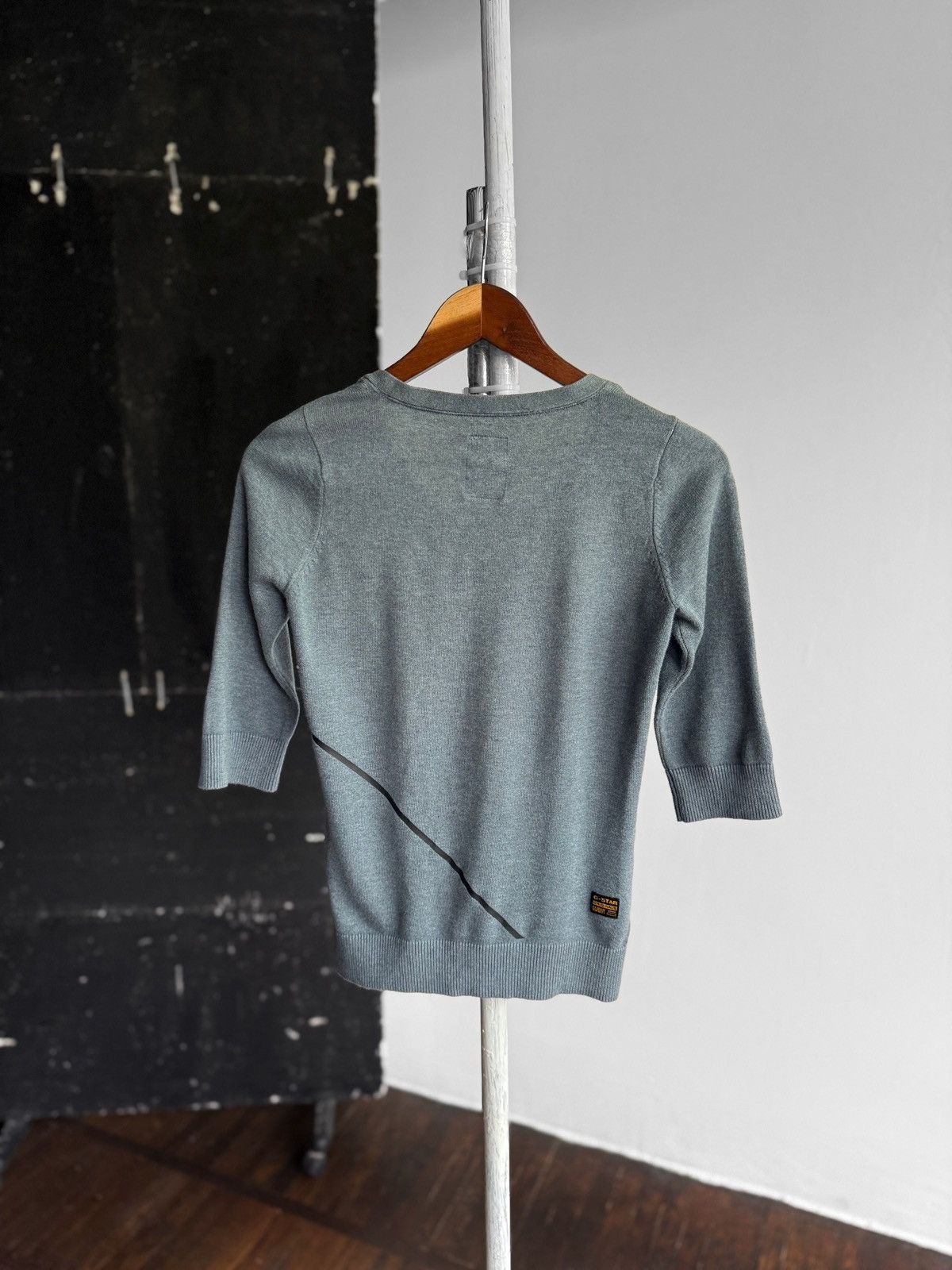 G-Star G-Star Raw Islay Knit 3/4 Sleeve Blue Cardigan Sweater Top Size XS / US 0-2 / IT 36-38 - 2 Thumbnail
