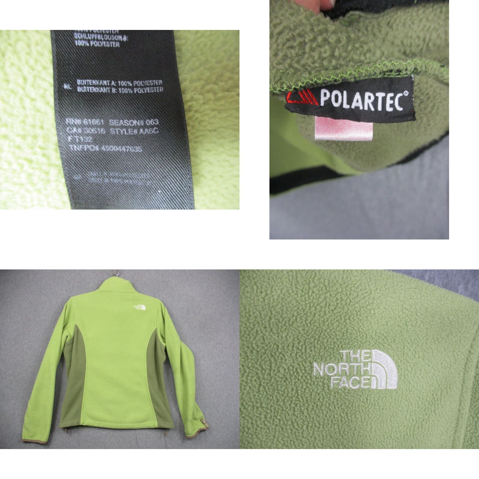 The North Face North Face Jacket Womens Small Green Polartec Fleece Full Zip Outdoors AA6C Size S / US 4 / IT 40 - 8 Thumbnail