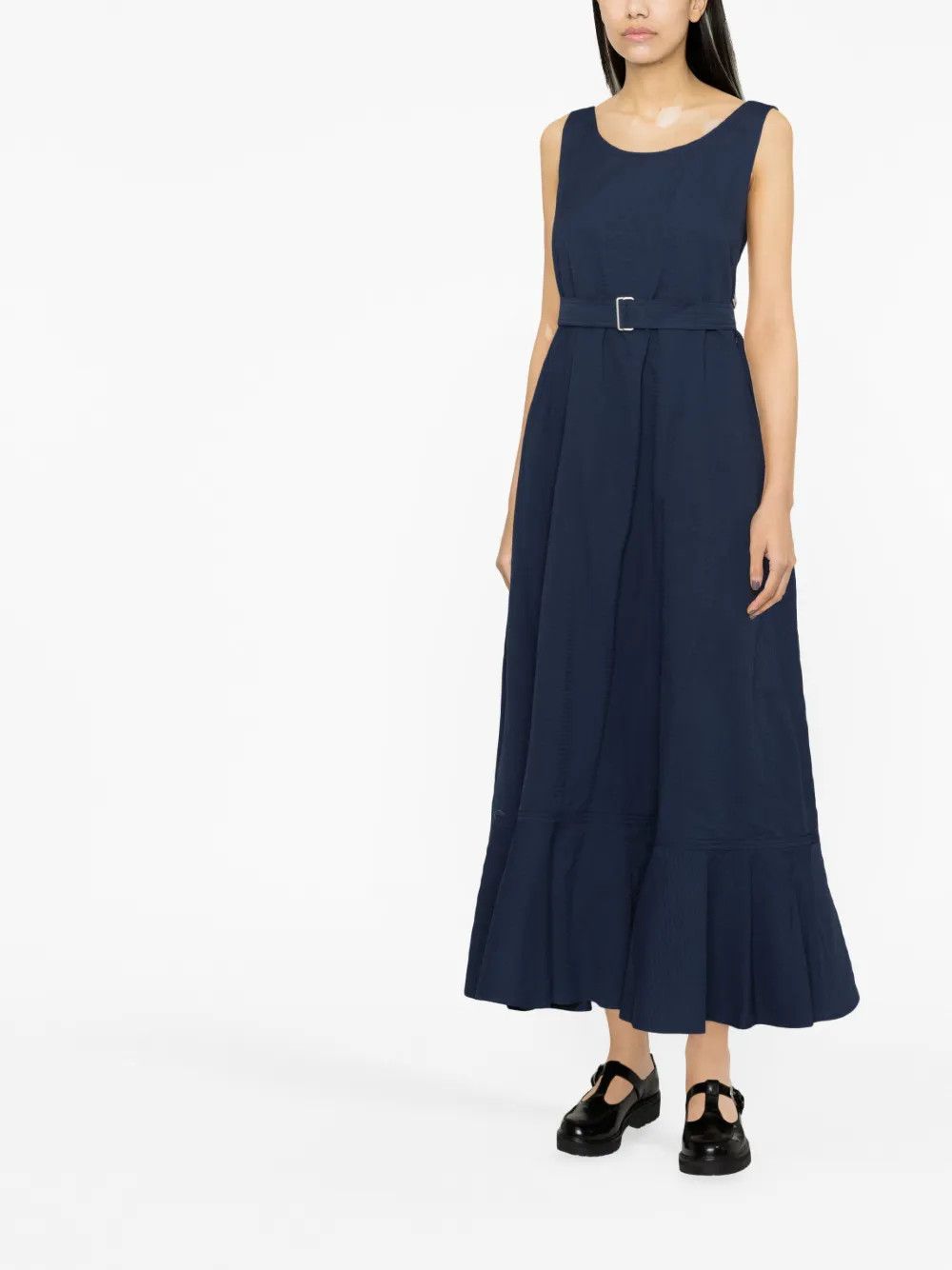 Kenzo o1y1025 Maxi Dress in Midnight Blue Size M / US 6-8 / IT 42-44 - 4 Thumbnail