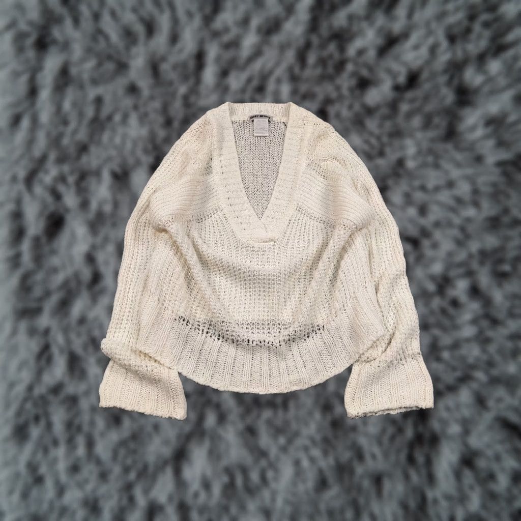 Issey Miyake VINTAGE Issey Miyake Japan Linen Knit Sweater Shirt? Size S / US 4 / IT 40 - 1 Thumbnail
