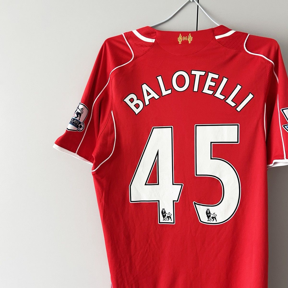 Vintage Balotelli jersey liverpool #45 2014 2015 Size US S / EU 44-46 / 1 - 11 Thumbnail