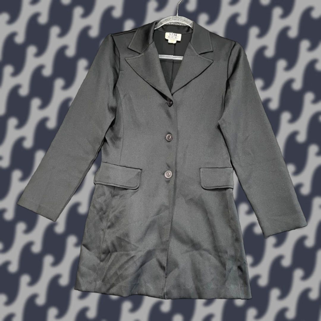 G-Star Star C.C.C Black 3 Button Long Blazer Jacket Business Casual Women Size Small Size S / US 4 / IT 40 - 1 Thumbnail