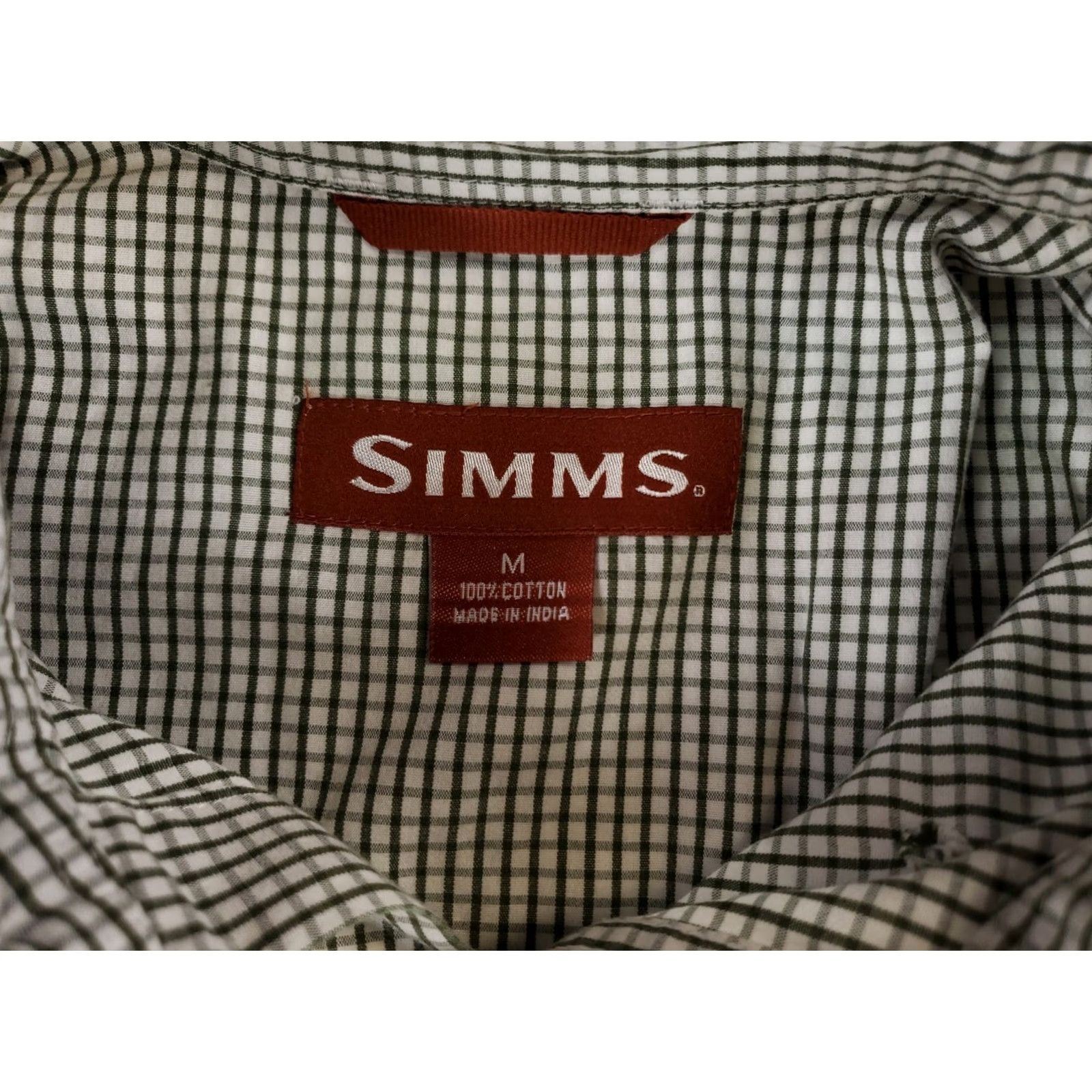 Vintage Simms Shirt Plaid Button-Down Mens M Green Size US M / EU 48-50 / 2 - 6 Thumbnail