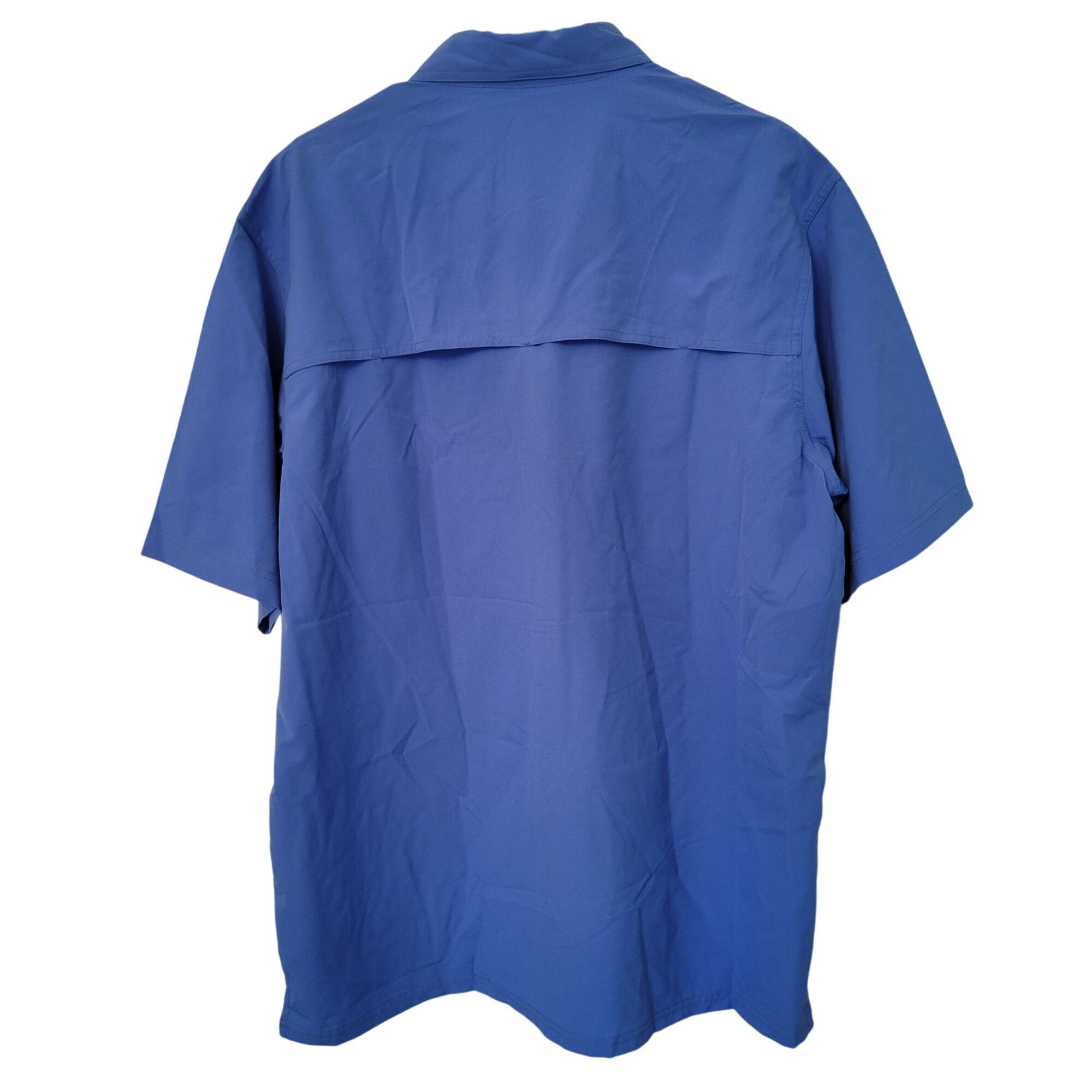 Vintage Bimini Bay Outfitters Blue Short Sleeve Fishing Shirt L Spor Size US L / EU 52-54 / 3 - 4 Thumbnail