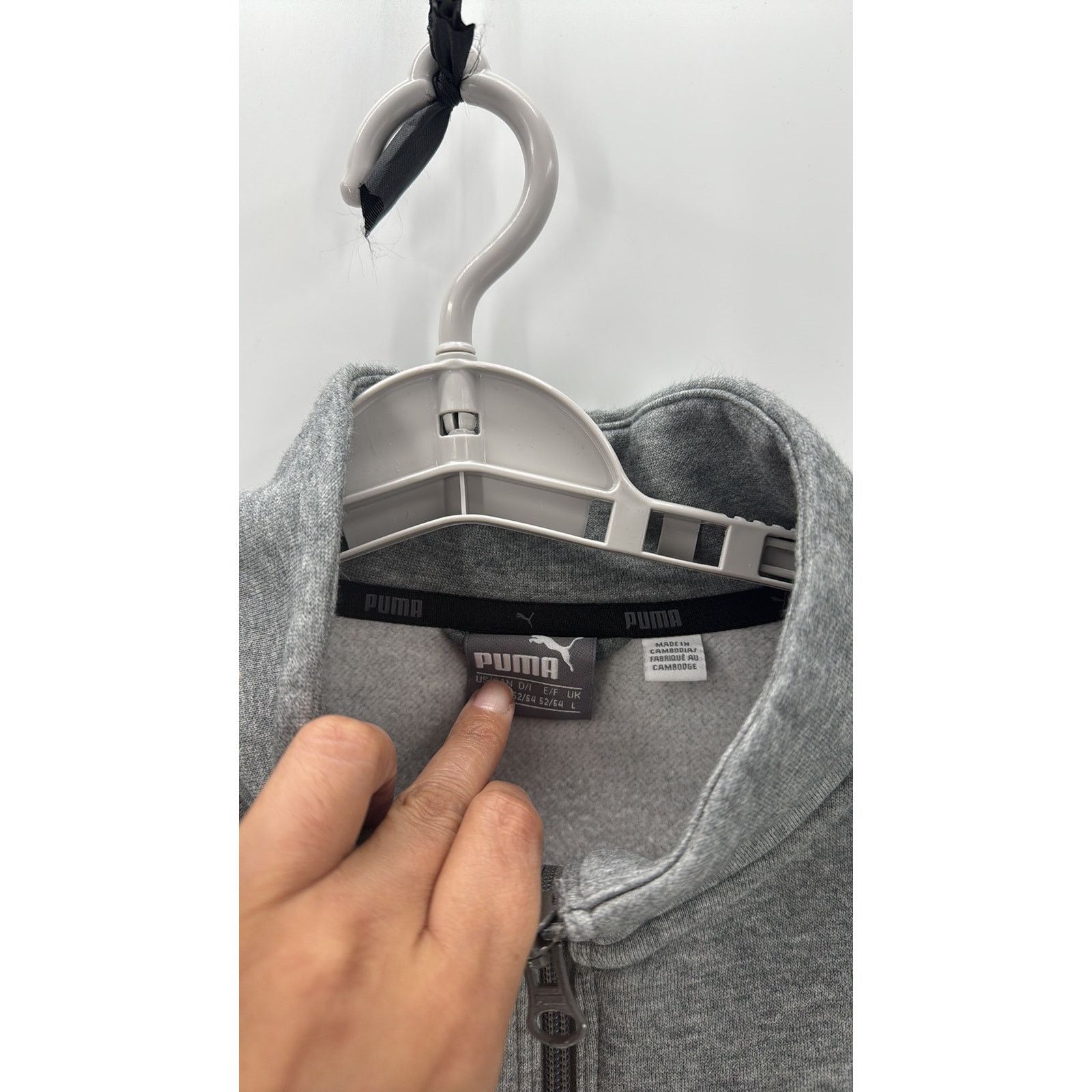Puma Puma Men's Track Jacket Medium Gray Heather sz L athletic Size US L / EU 52-54 / 3 - 4 Thumbnail