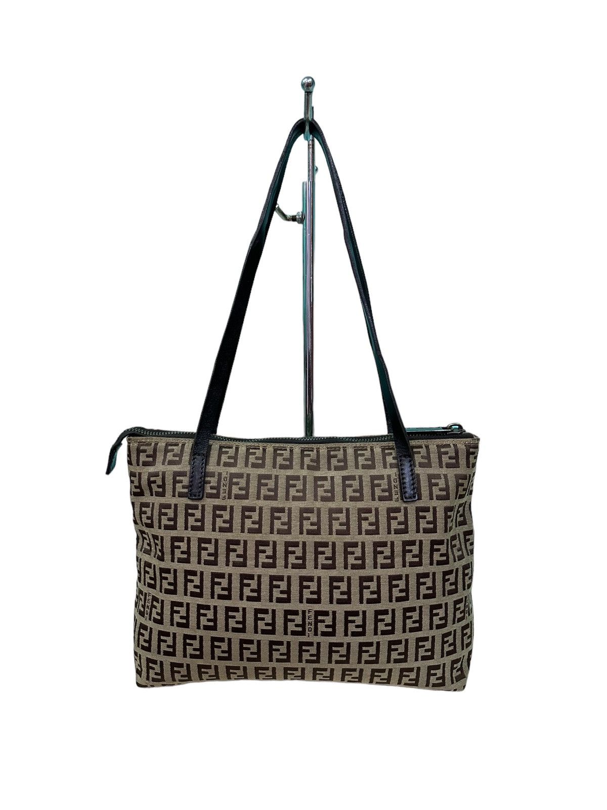 Fendi AUTHENTIC VINTAGE FENDI ZUCCHINO TOTE BAG Size ONE SIZE - 2 Thumbnail