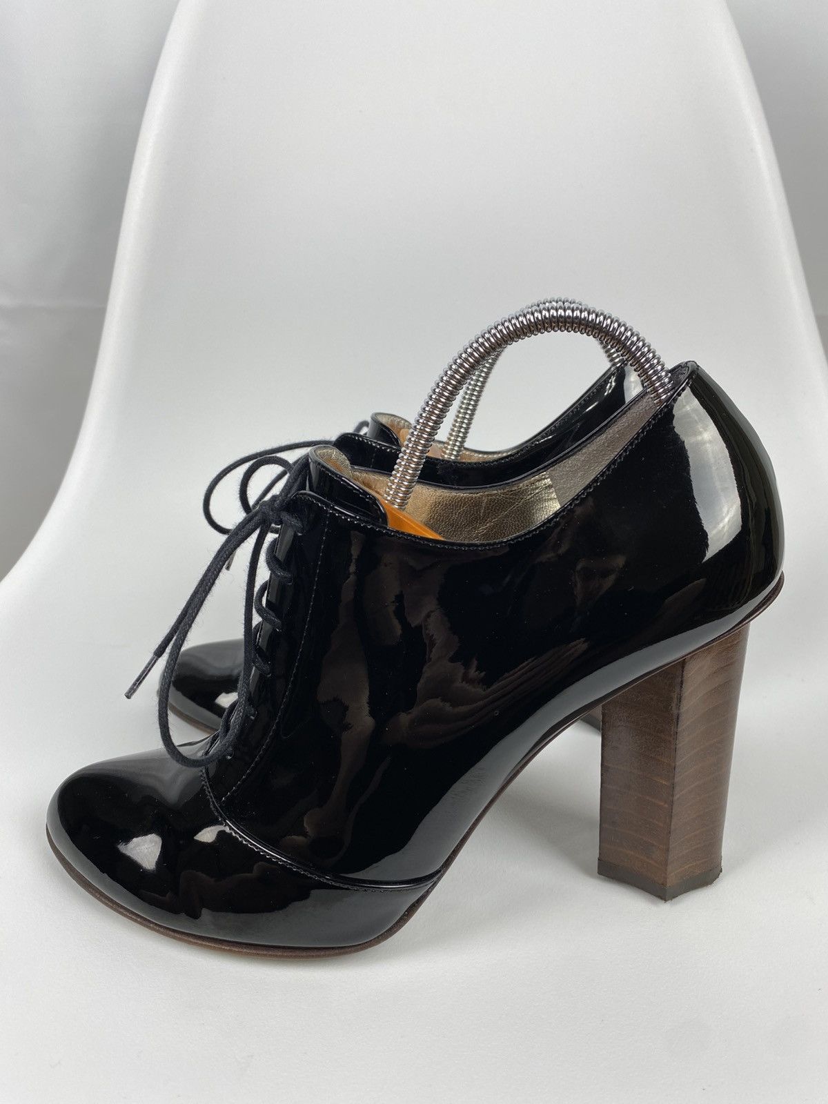 Dolce & Gabbana Dolce & Gabbana Patent Leather Block Heel Booties size 39 Size US 9 / IT 39 - 4 Thumbnail